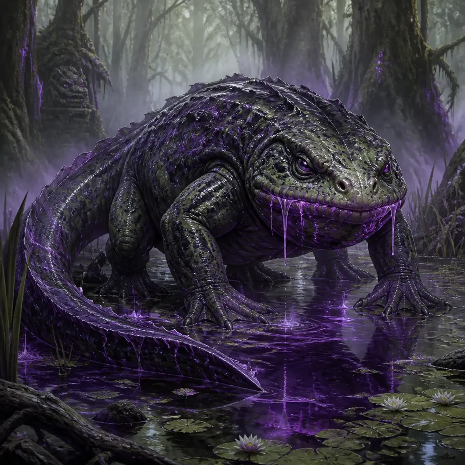 Schilfzunge - AI-generated fantasy Monster