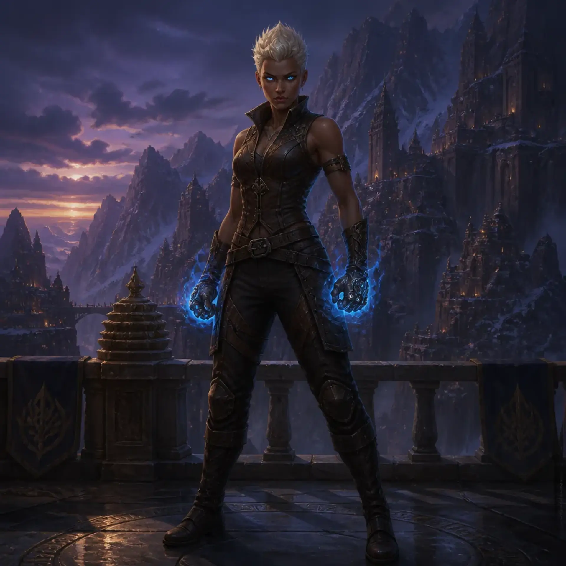 Elara 'Hellcat' Vance - AI-generated fantasy Character