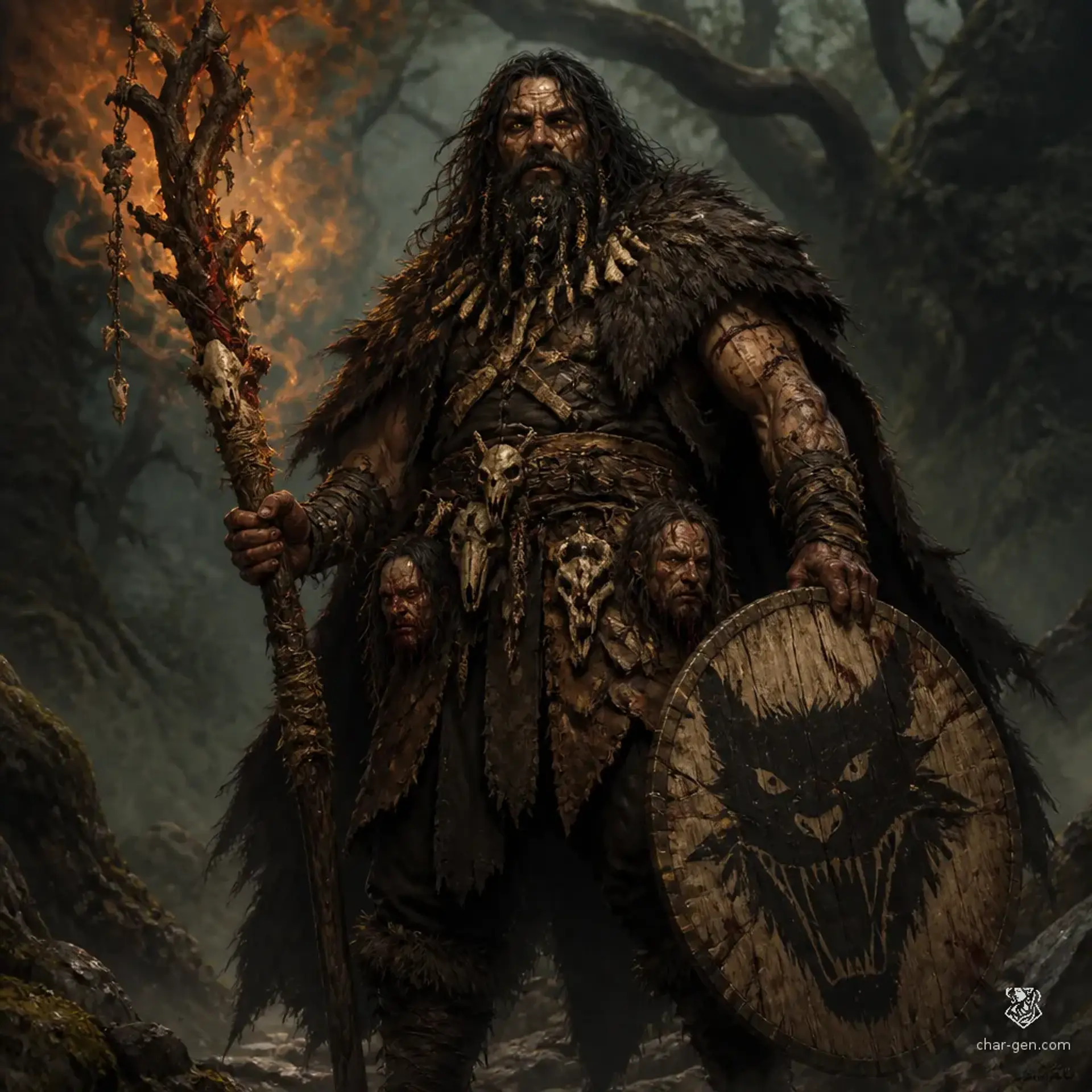 Varkesh Blackmaw - AI-generated fantasy Character