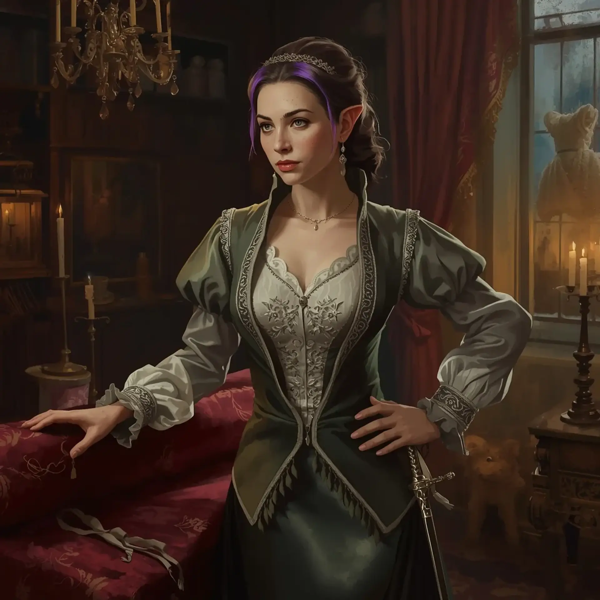Mathilde Vervain - AI-generated fantasy NPC