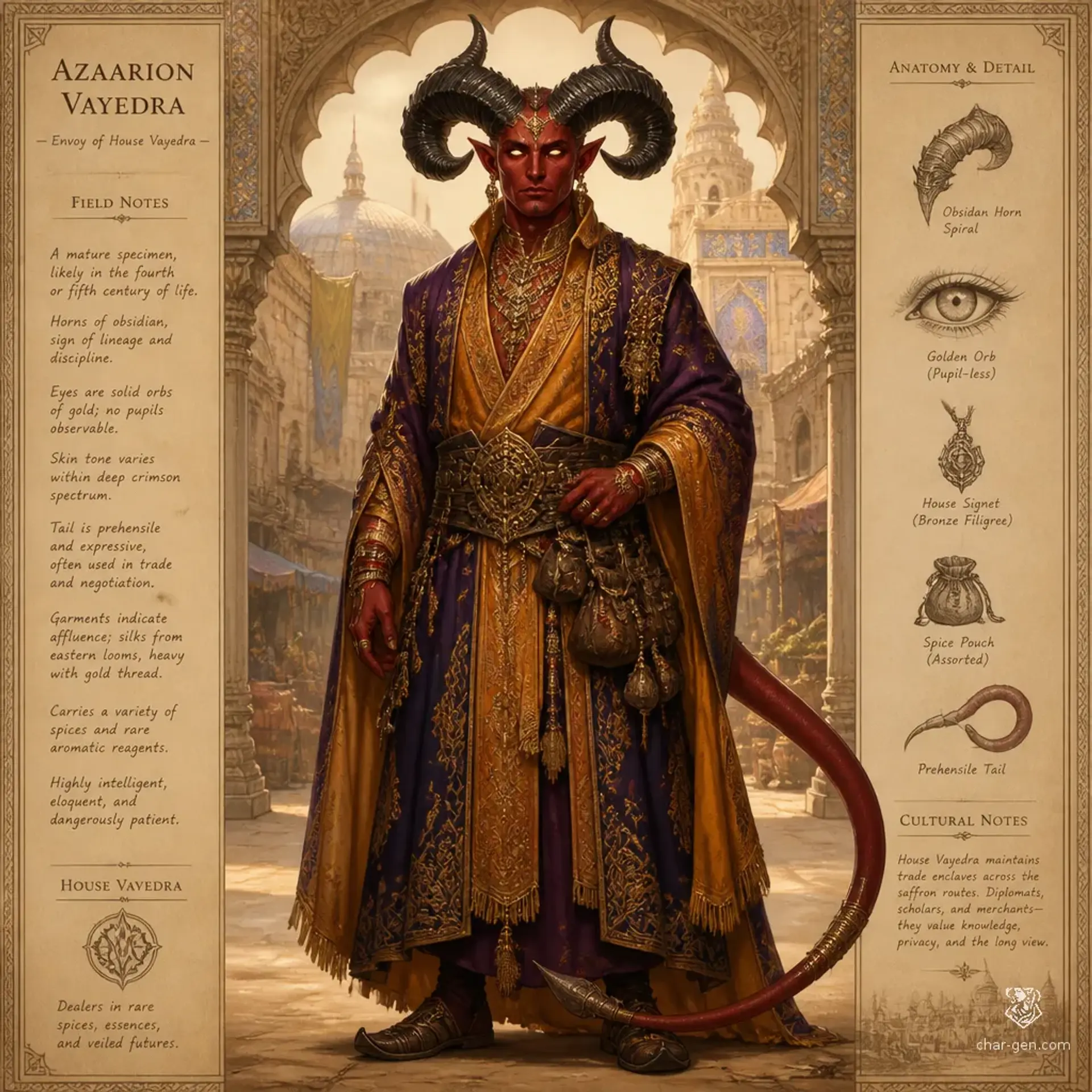 Hellfire-Sought - AI-generated fantasy Species