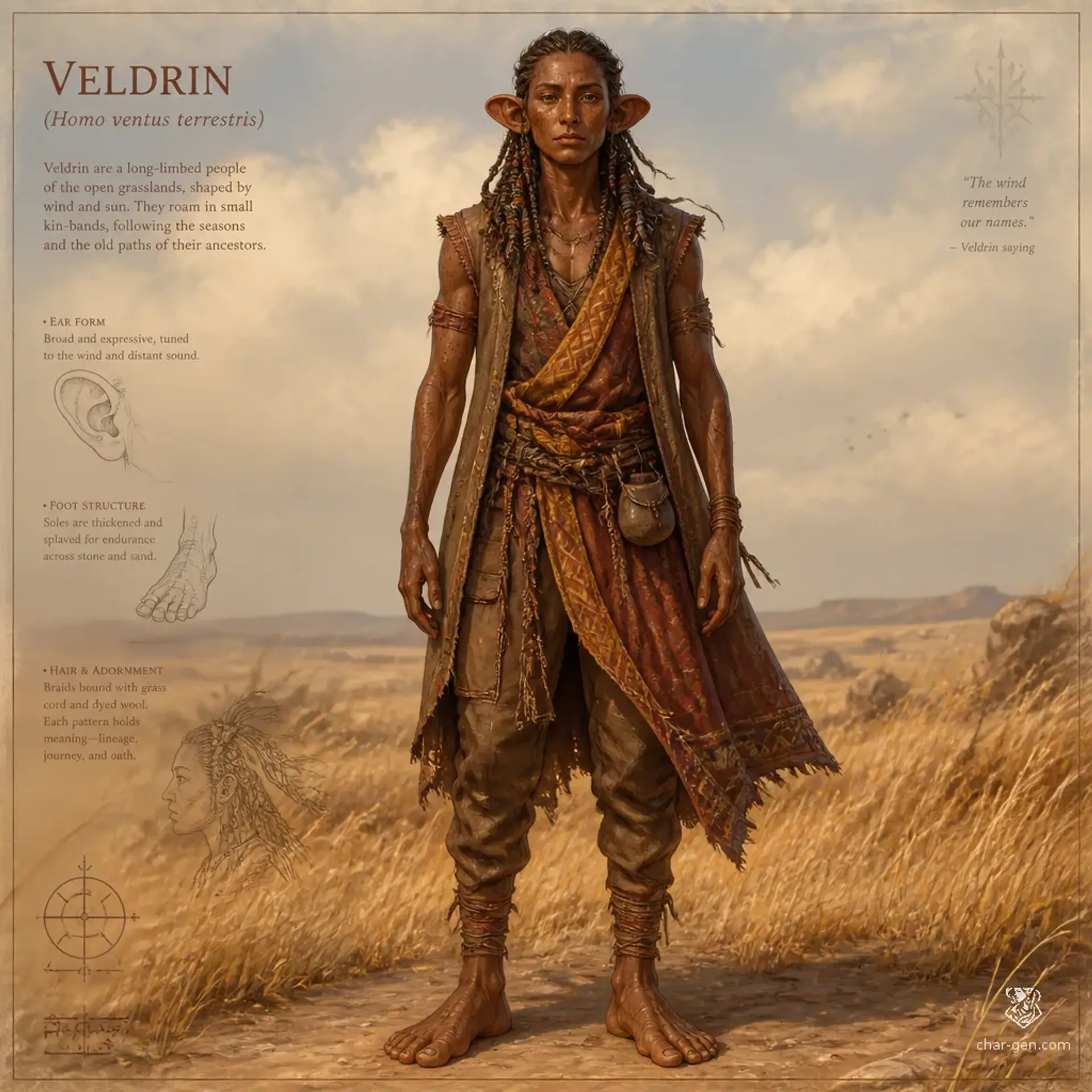 Veldrin - AI-generated fantasy Species