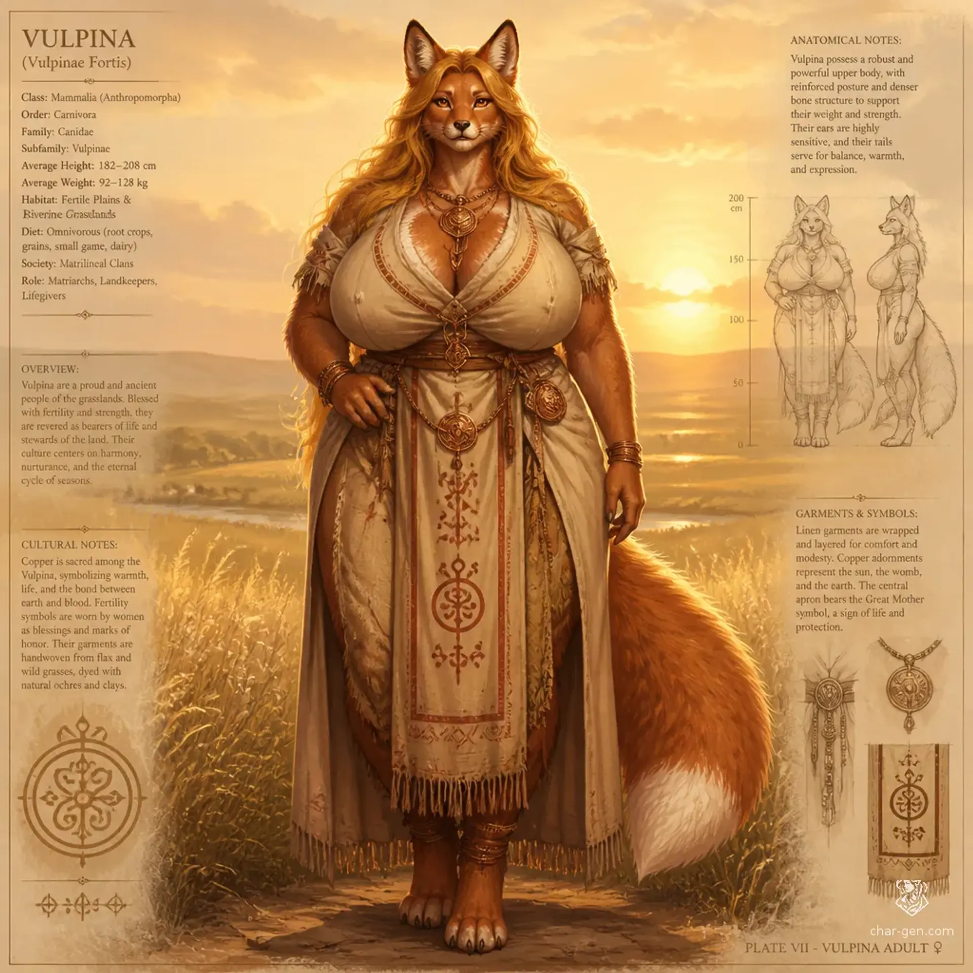 Vulpina - AI-generated fantasy Species