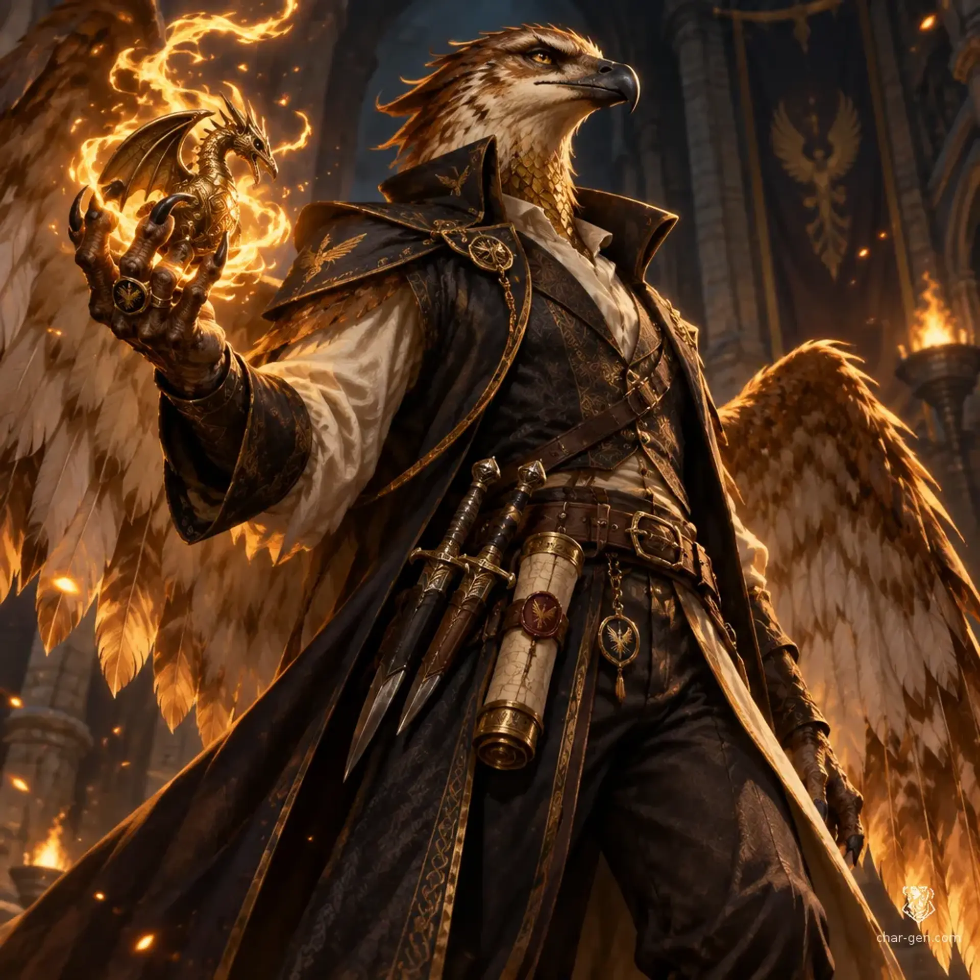 Zal - AI-generated fantasy Character