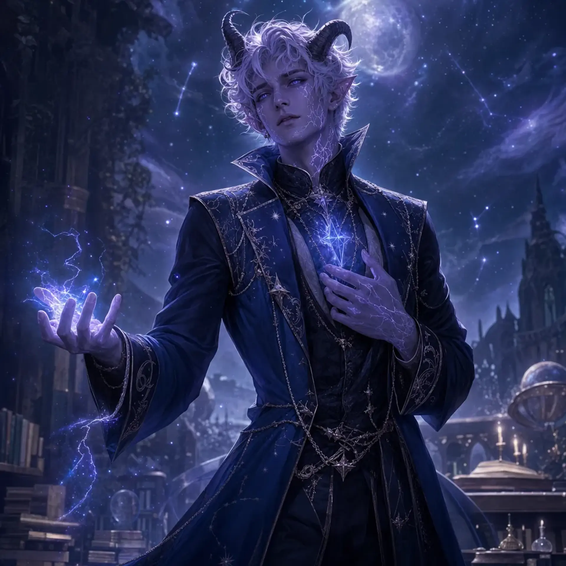 Kaien Sevrin - AI-generated fantasy Character