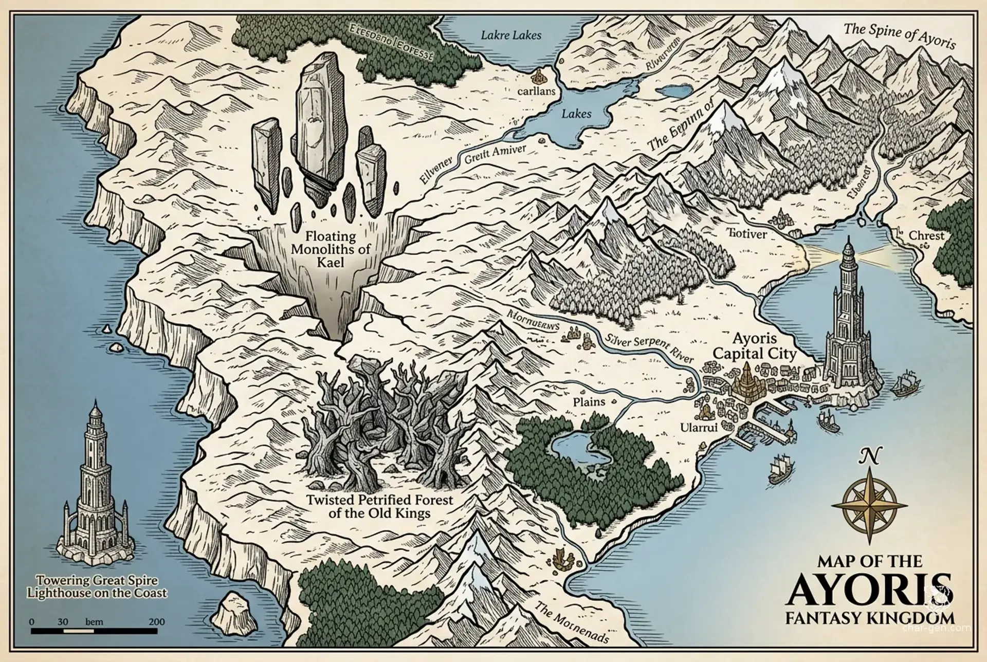 Ayoris - AI-generated fantasy Region
