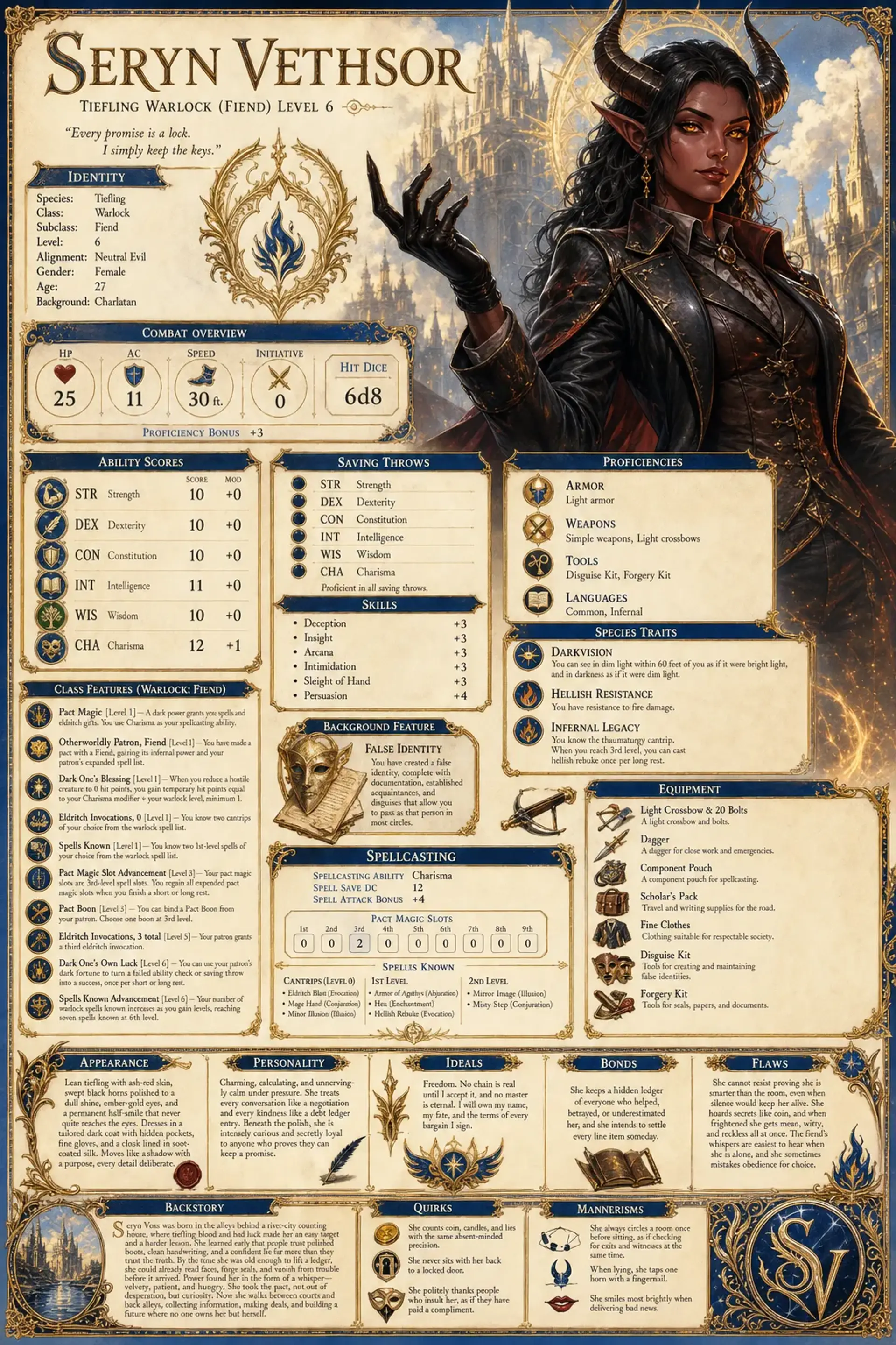 Character Sheet