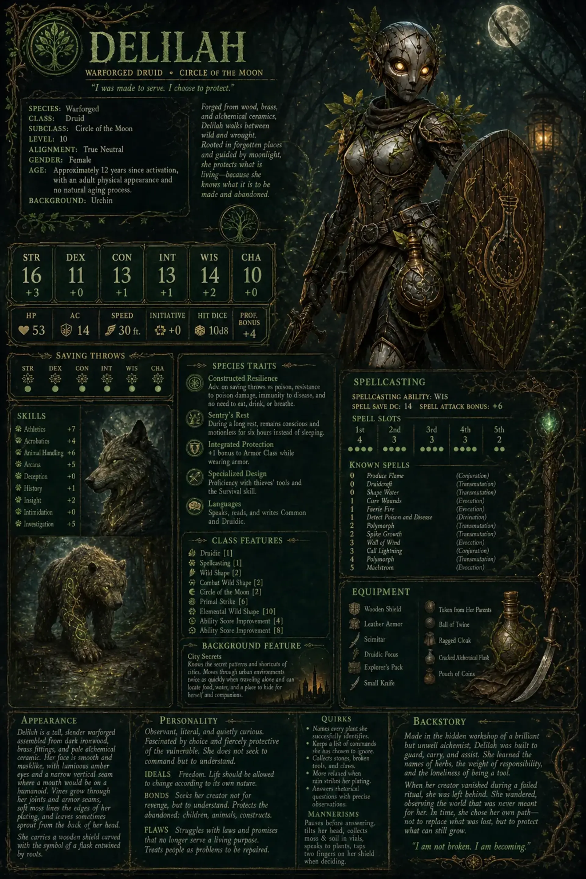 Character Sheet