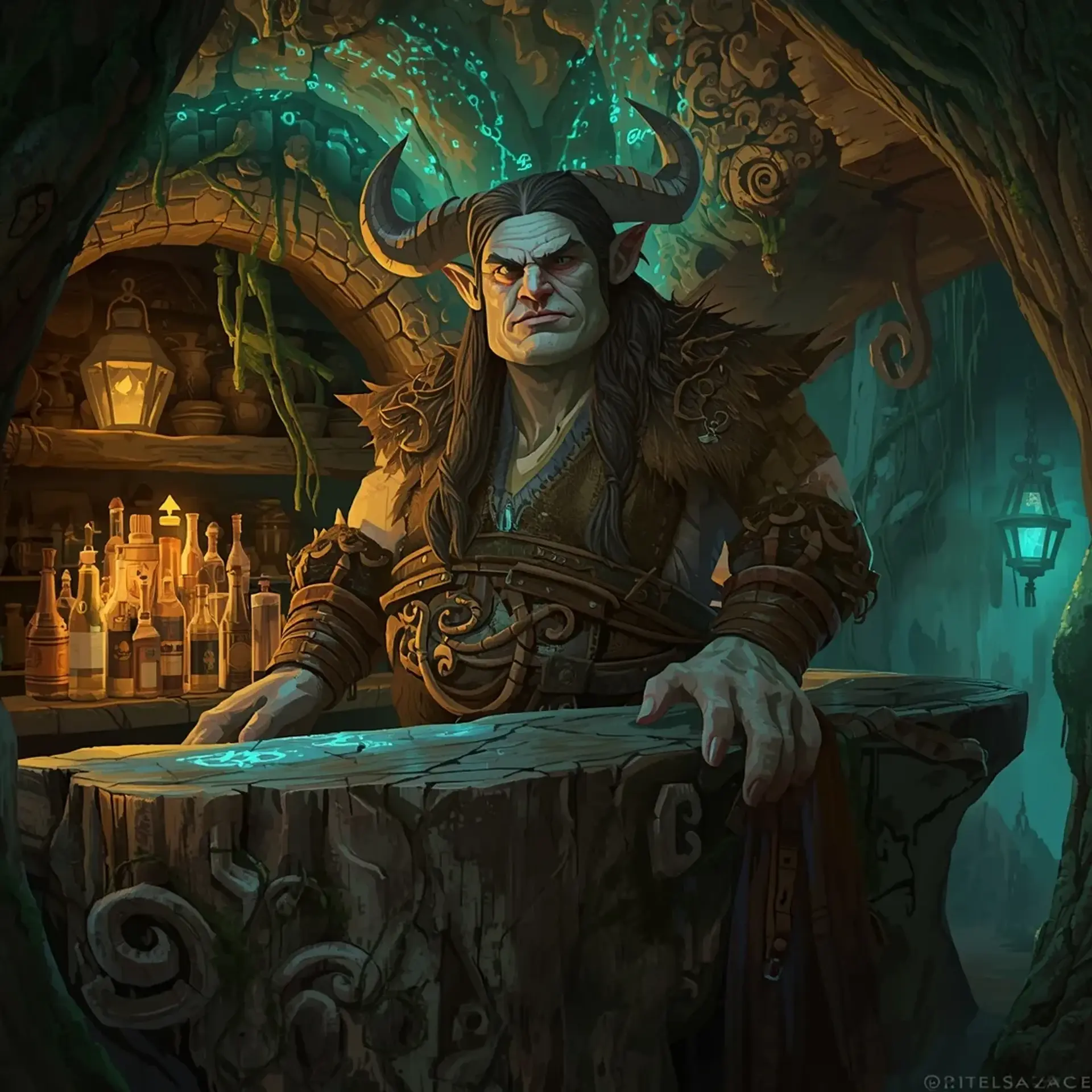The Drowned Log - AI-generated fantasy Tavern