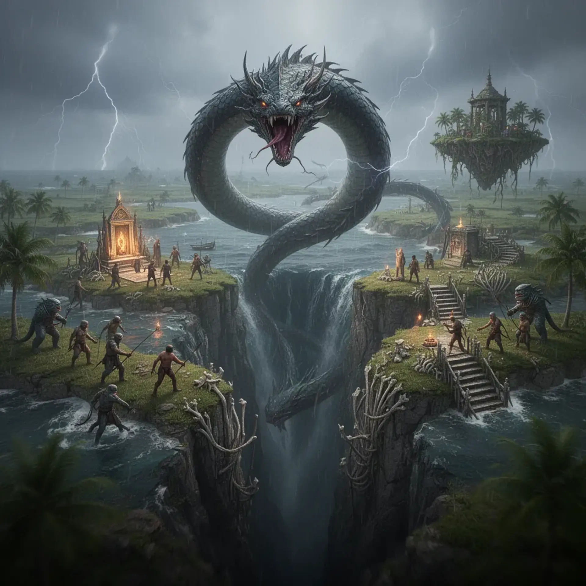 The Serpent's Coil - AI-generated fantasy Region