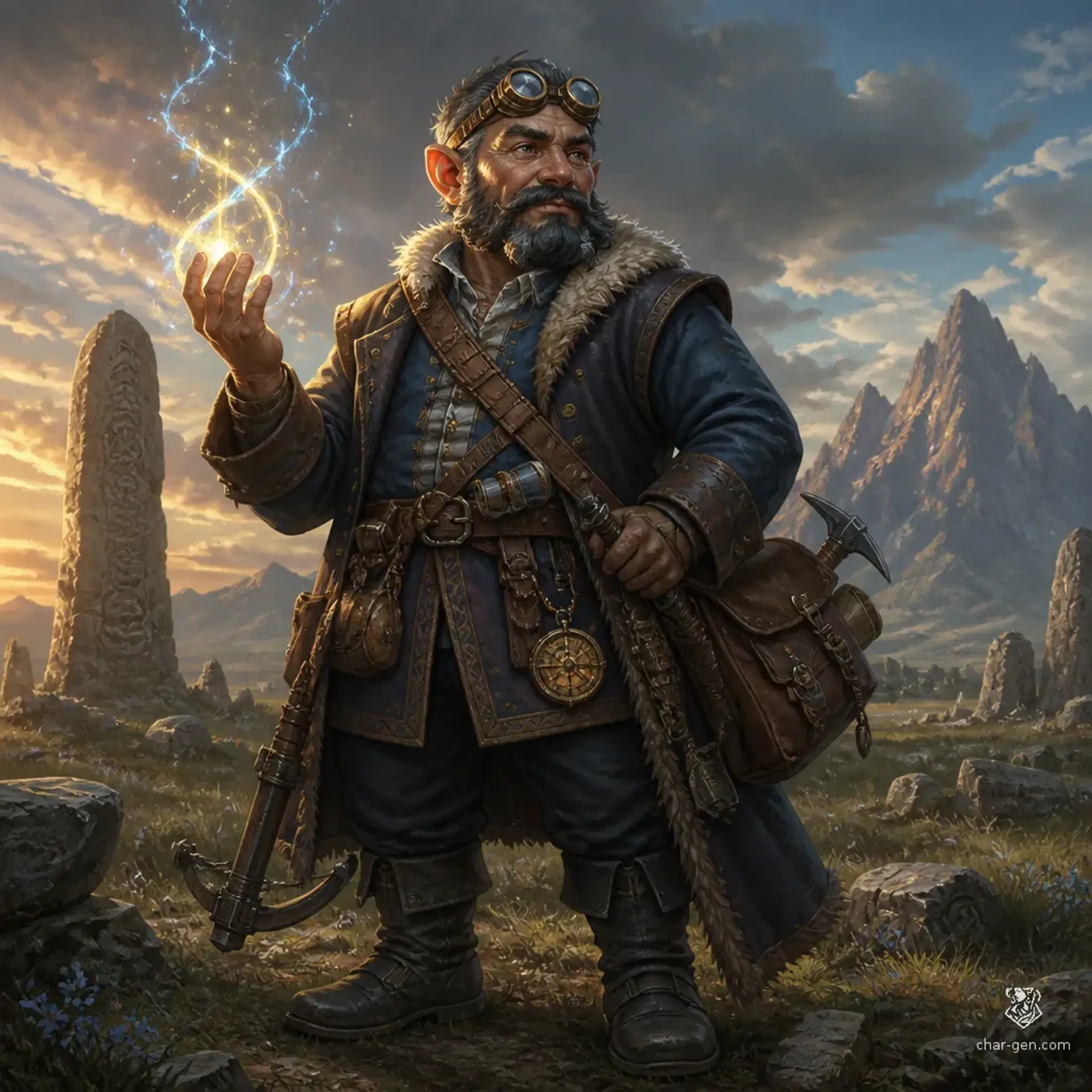 Tovan Mesk - AI-generated fantasy Character