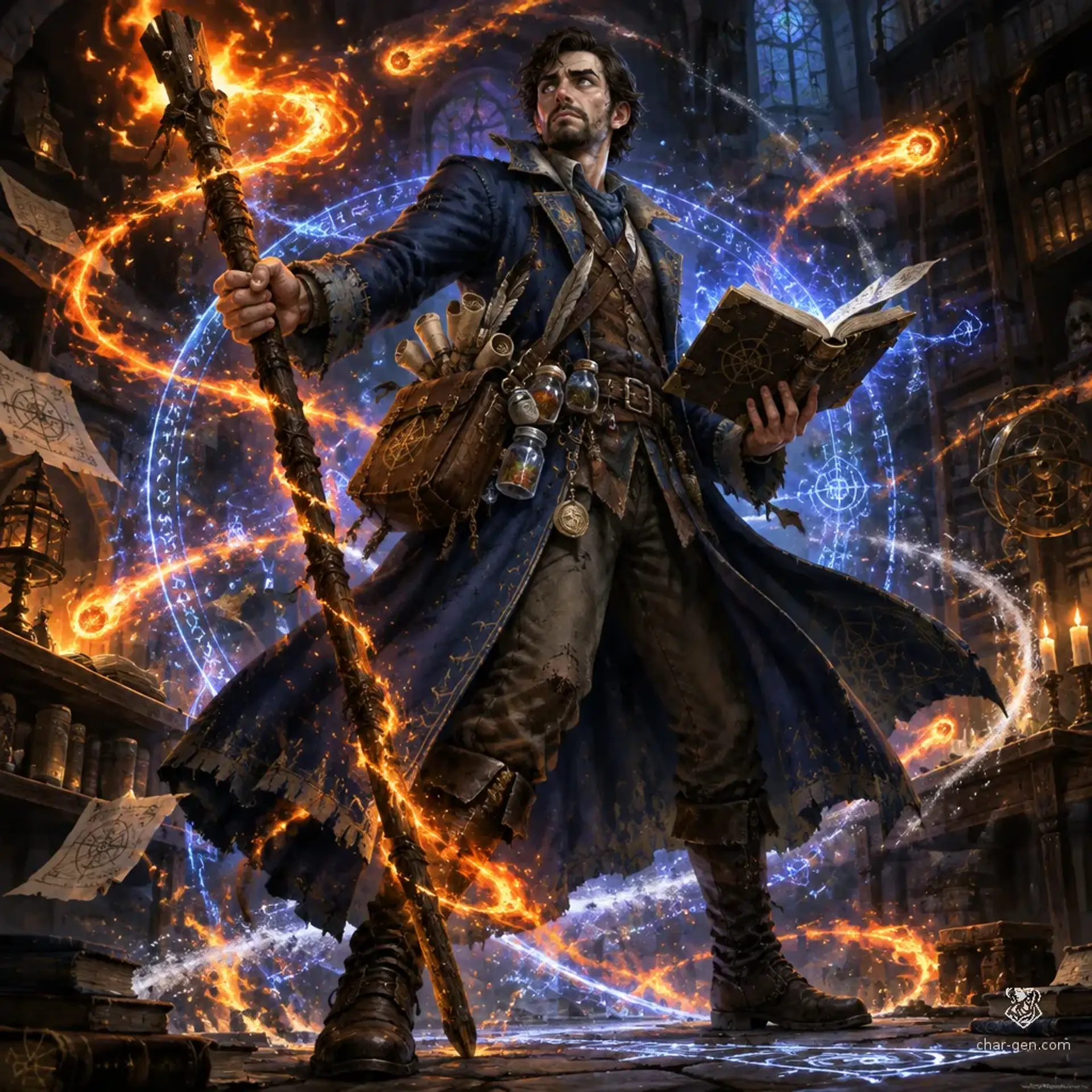 Sigismund Freyr - AI-generated fantasy Character
