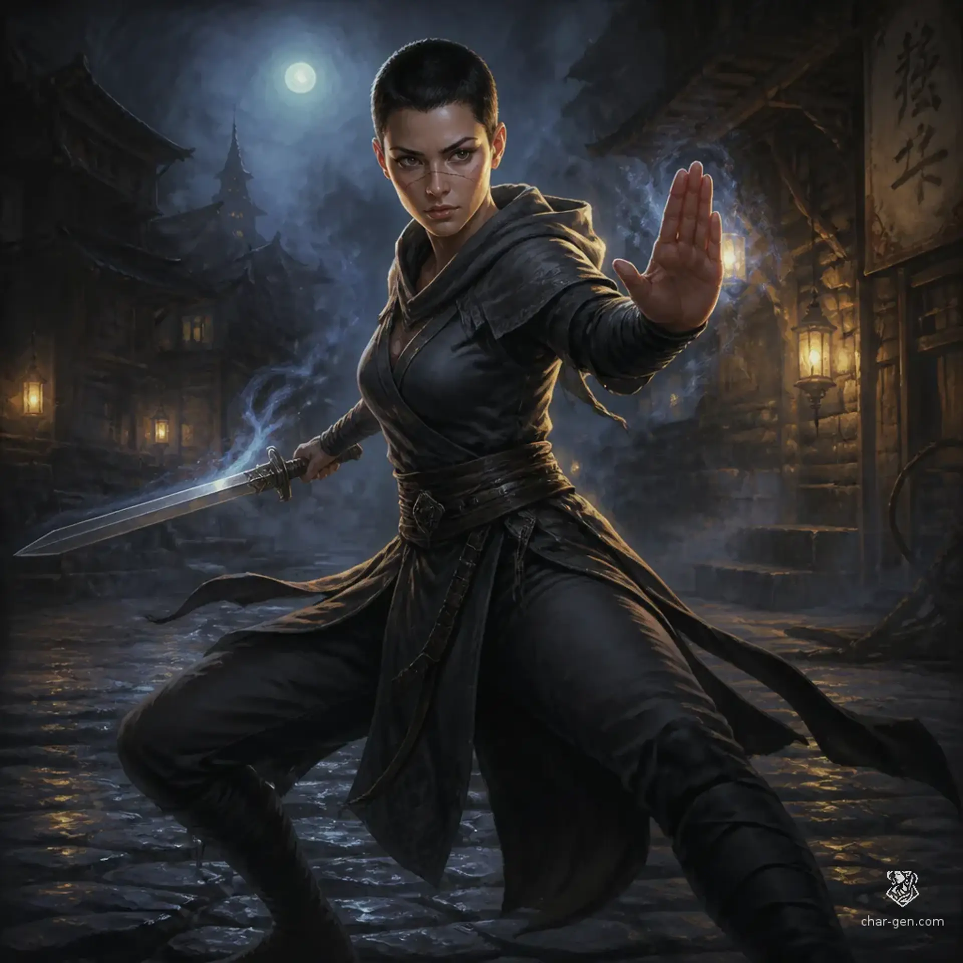 Иллюмиэль - AI-generated fantasy Character