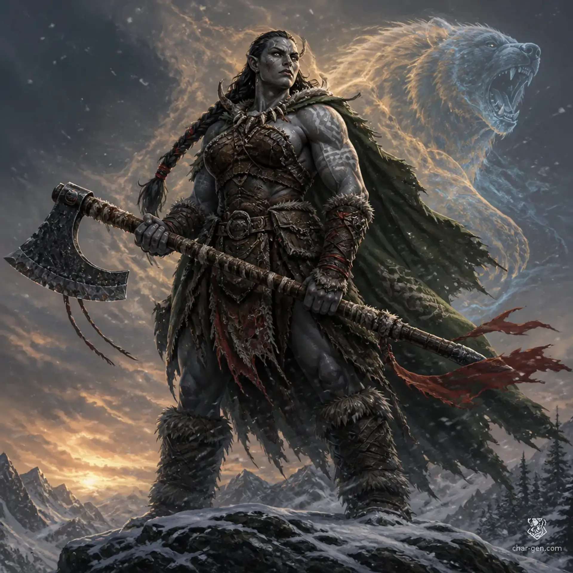 Siora Galovan - AI-generated fantasy Character