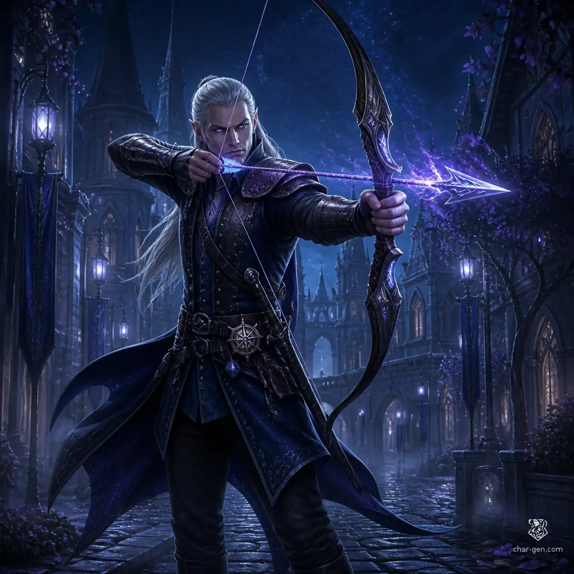Valerius Moonwhisper - AI-generated fantasy Character