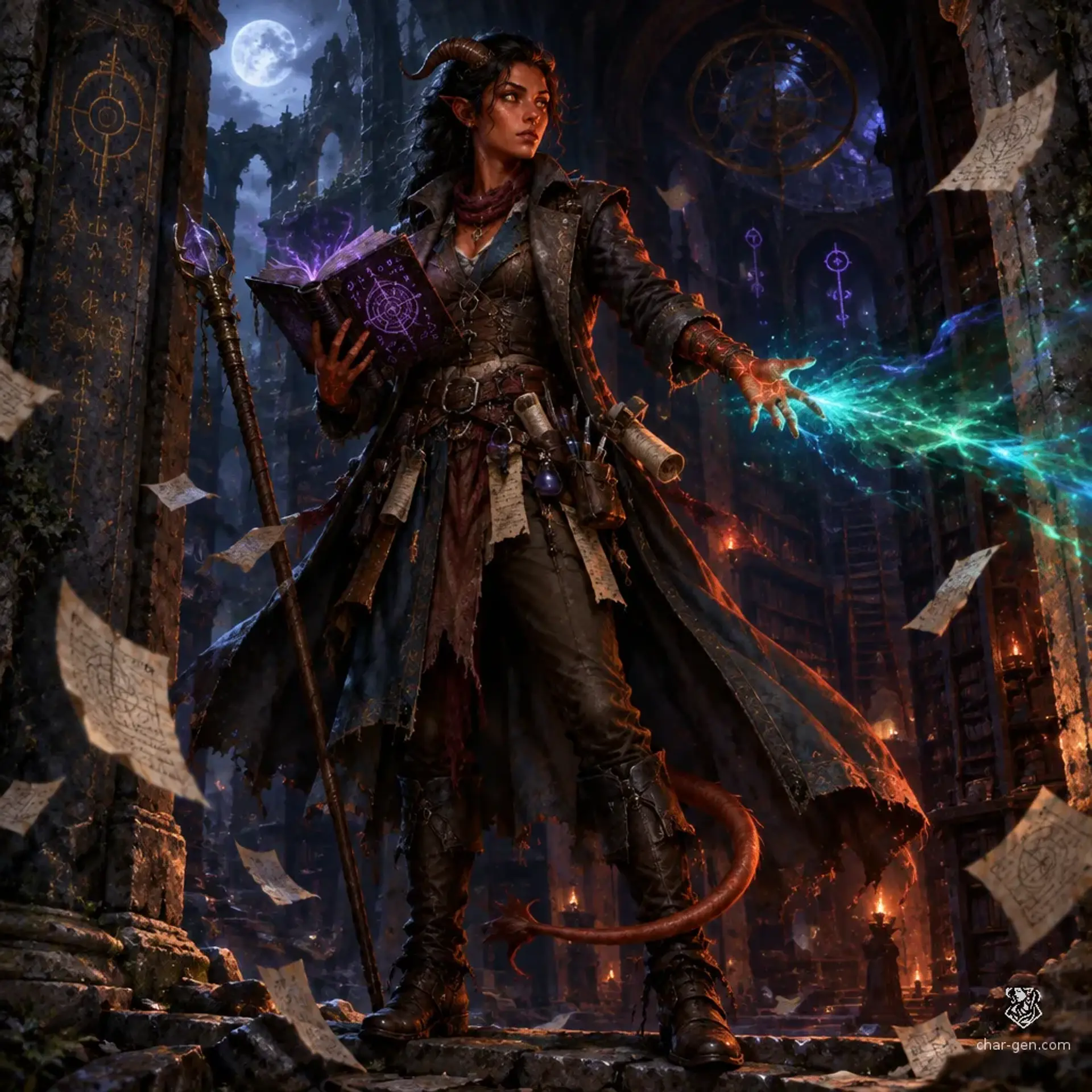 Umbra - AI-generated fantasy Character