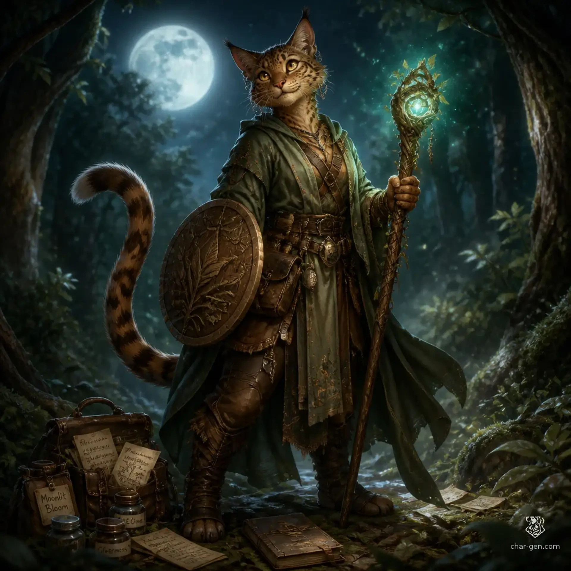 Luscinia - AI-generated fantasy Character