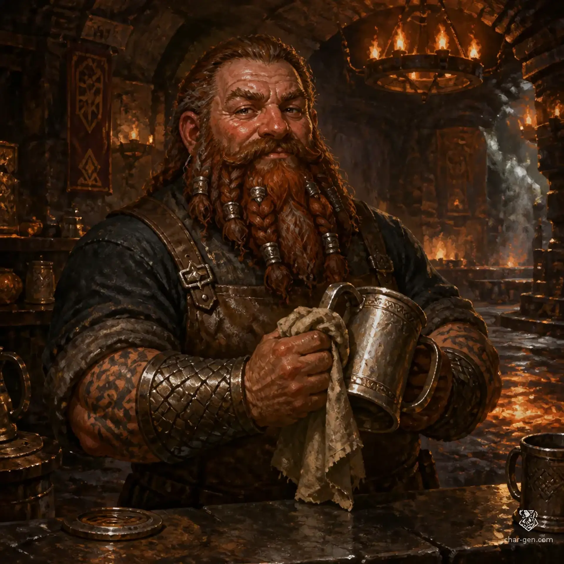 The Molten Vein - AI-generated fantasy Tavern