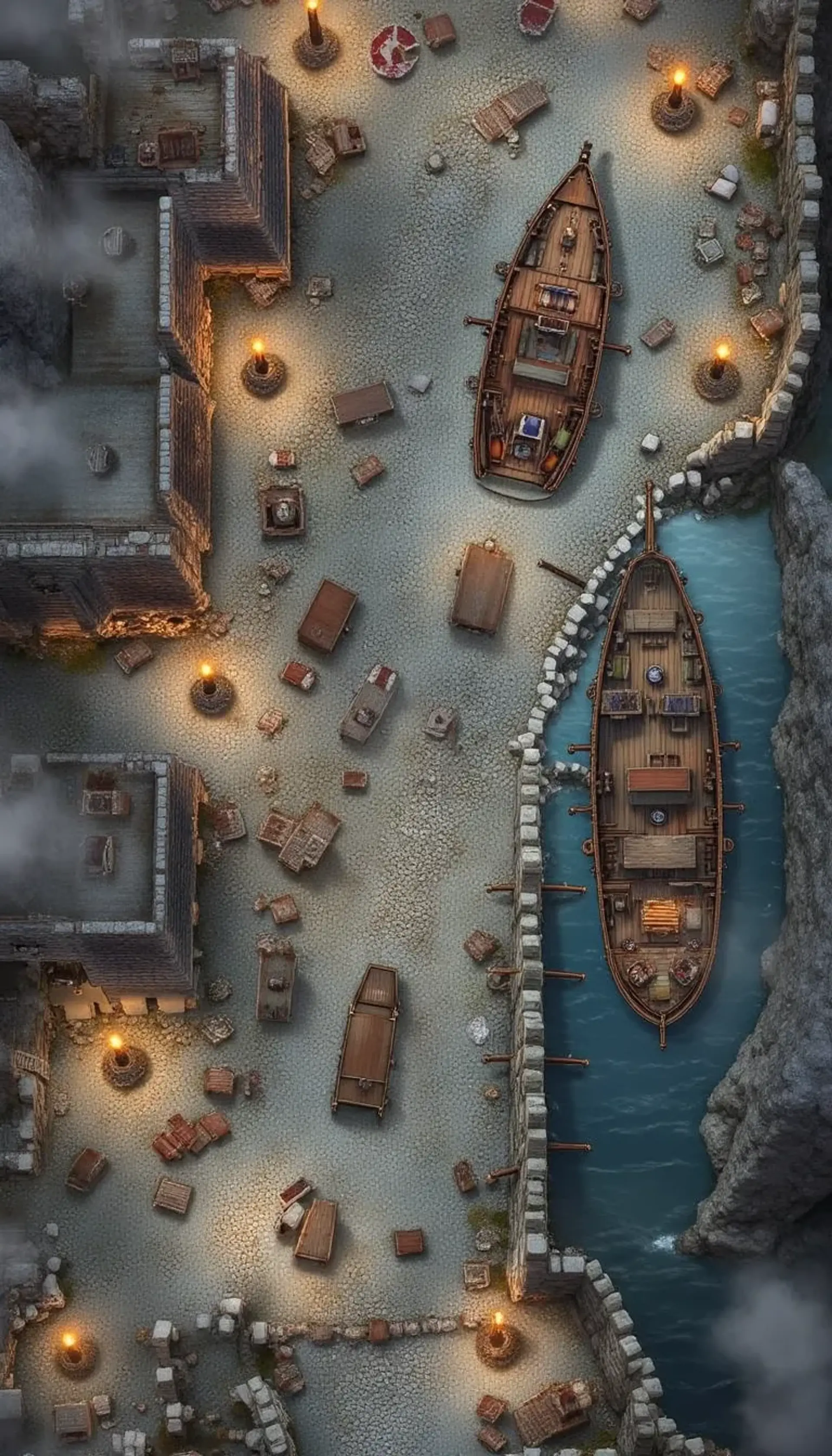 City Under Siege Battlemap - D&D Character Art