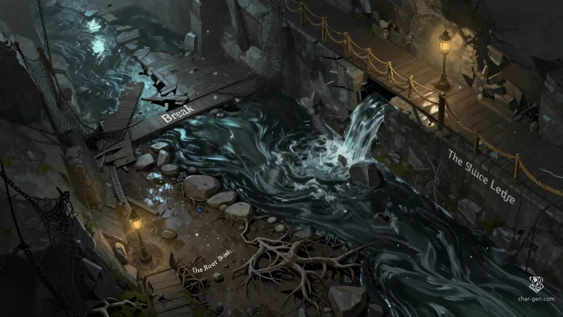 Who Falls With the Real One - AI-generated fantasy Encounter