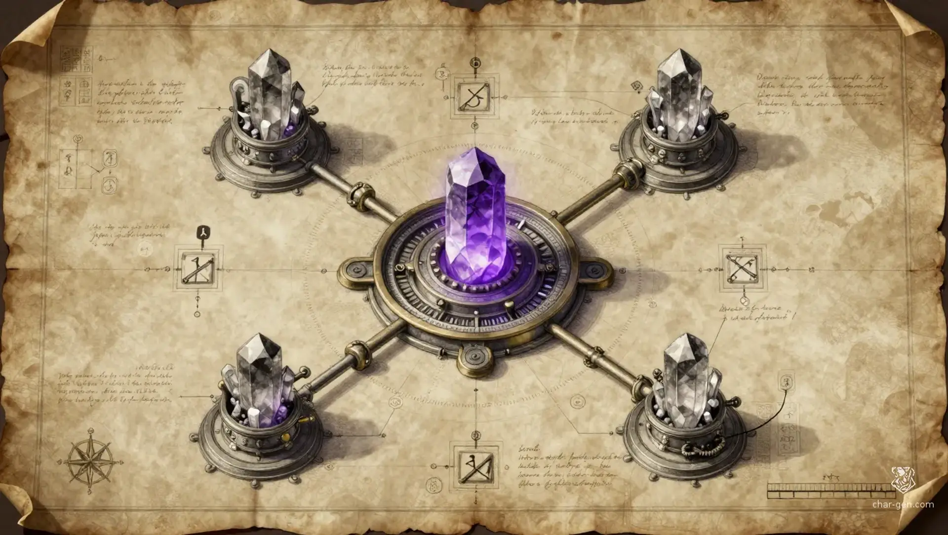 The Headmaster's Resonance Dial - AI-generated fantasy Puzzle