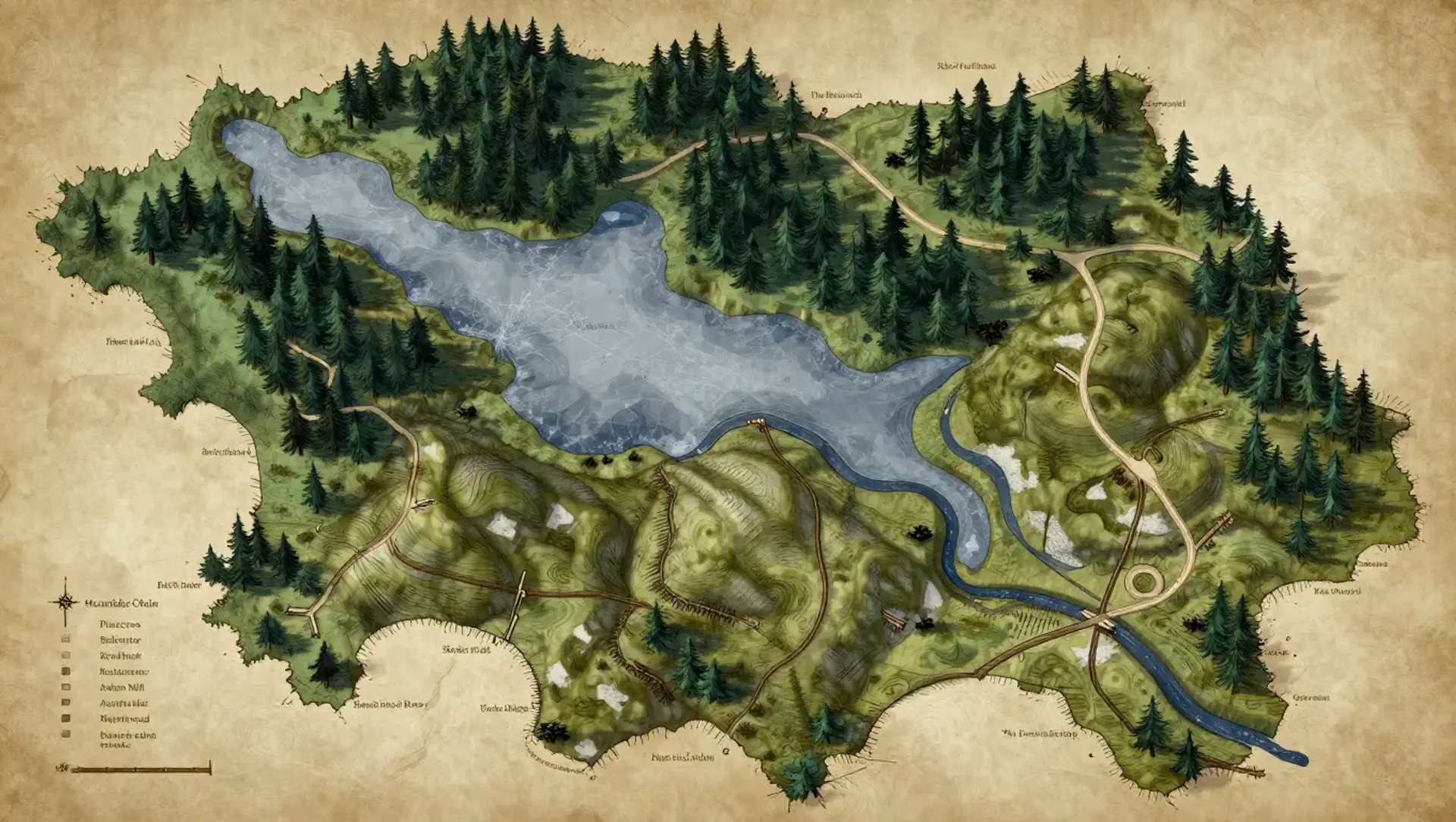 Mournwood - AI-generated fantasy Region