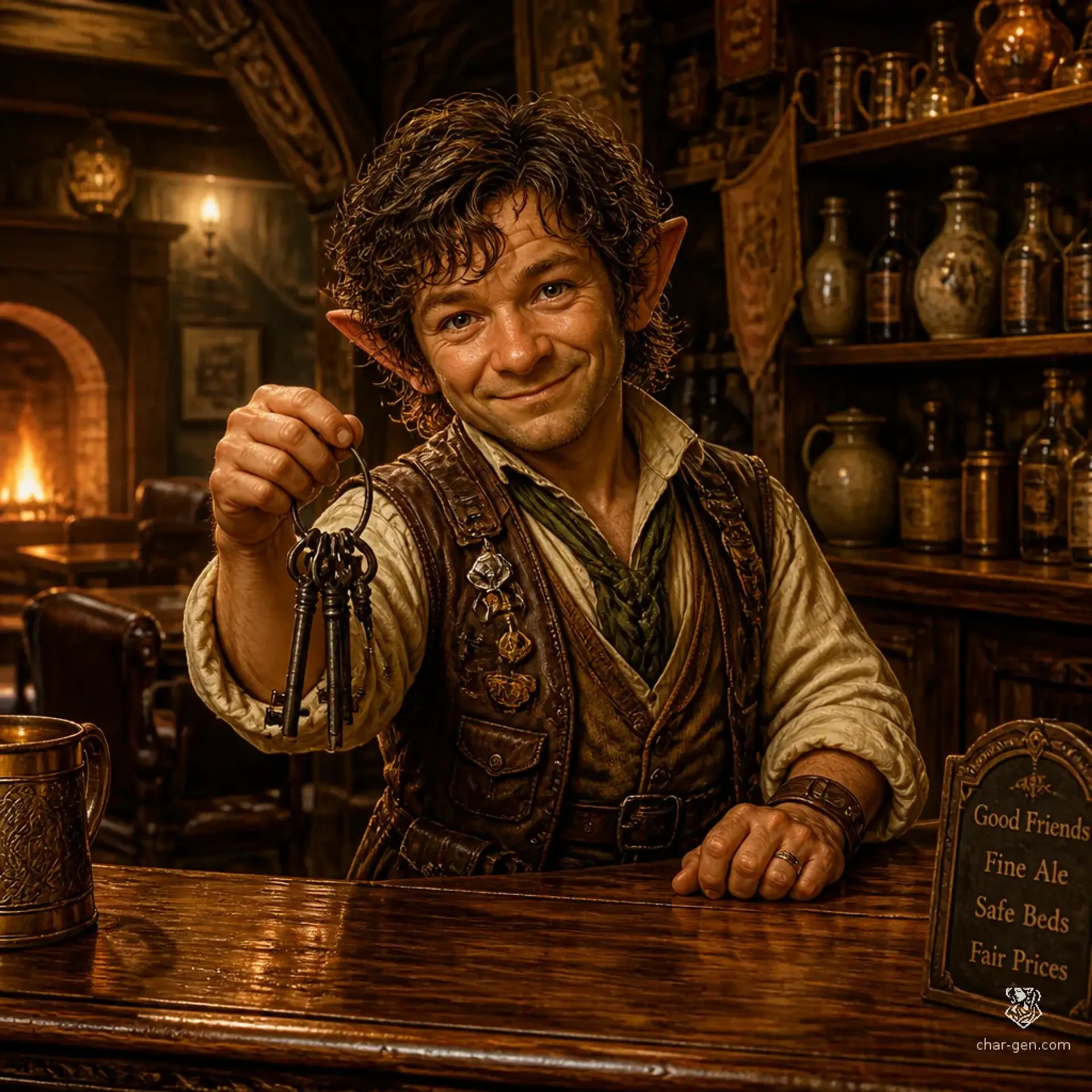 The Hearth and Willow - AI-generated fantasy Tavern