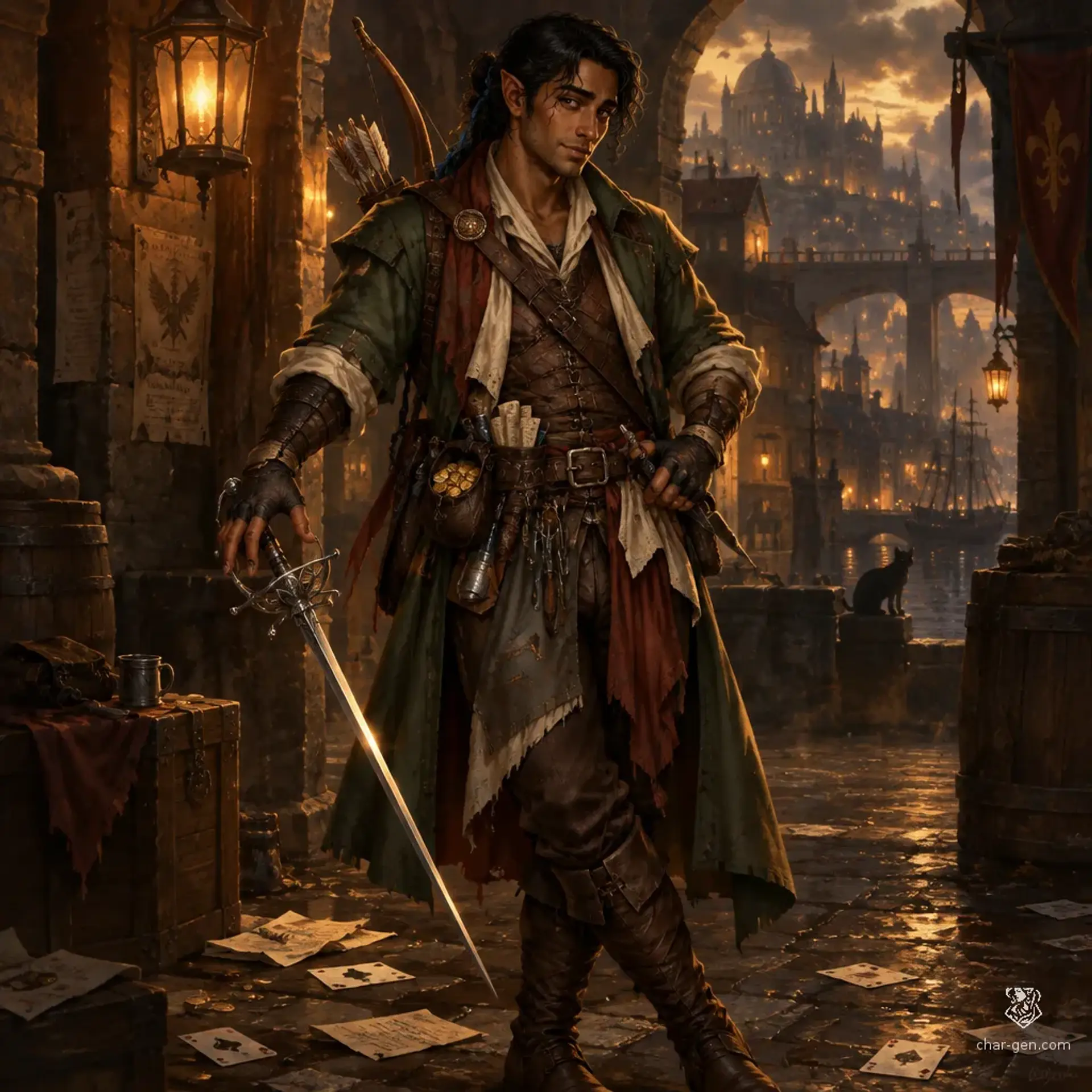 Seshathi Mtembe - AI-generated fantasy Character