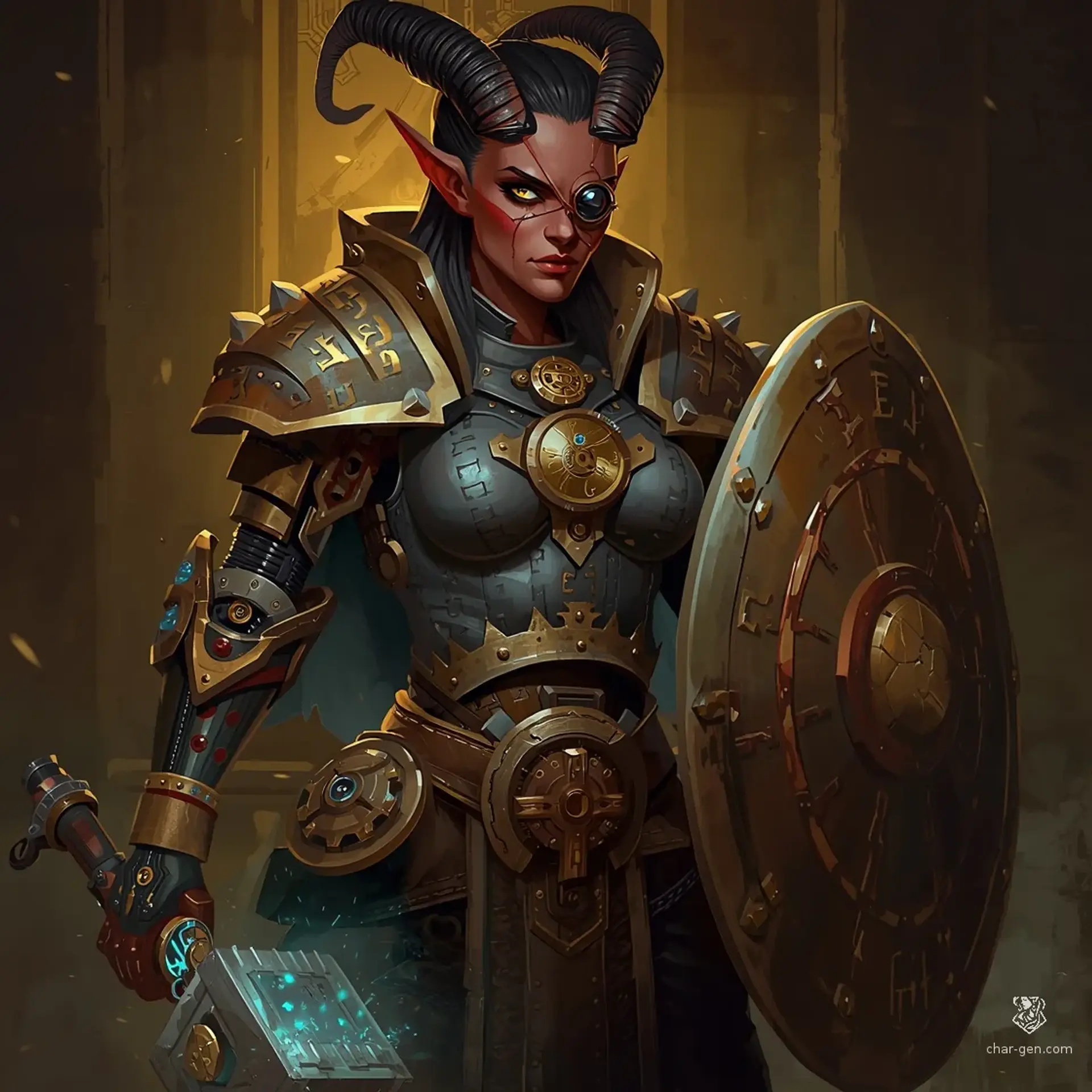 Xanthos (T-R1) - AI-generated fantasy Character
