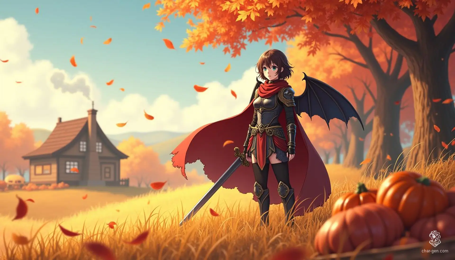 Miatte Derethian, a haunted human fighter, wields her longsword with confidence and grace. A survivor from conflict-ridden Dereth, she battles monsters to protect the innocent and confront her own demons. Gifted with charm and wisdom, her intricately winged cloak hints at her connection to the spirits guiding her journey.