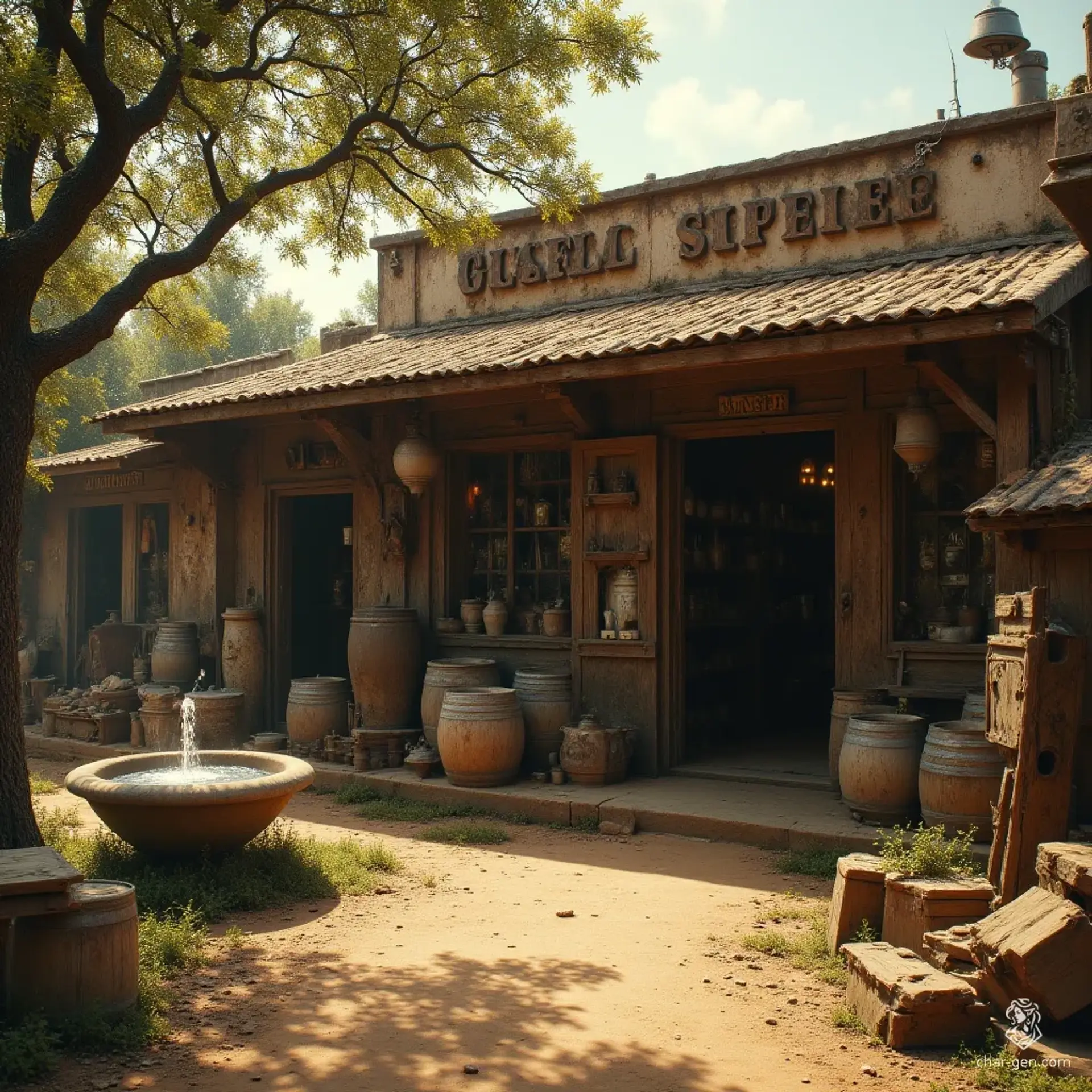 Barthen's General Provisions & Mining Supplies - AI-generated fantasy Shop