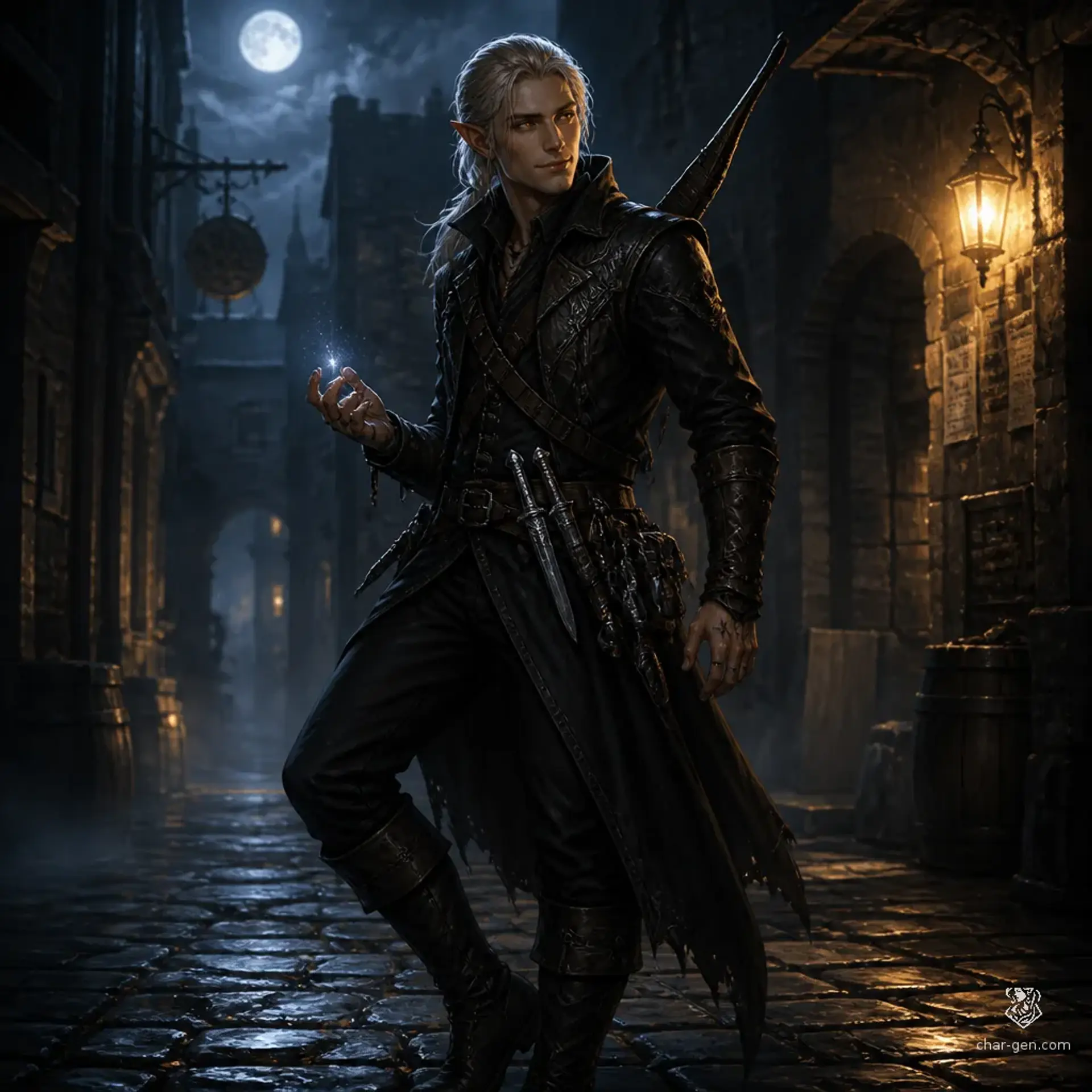 Lioren Vhalis - AI-generated fantasy Character