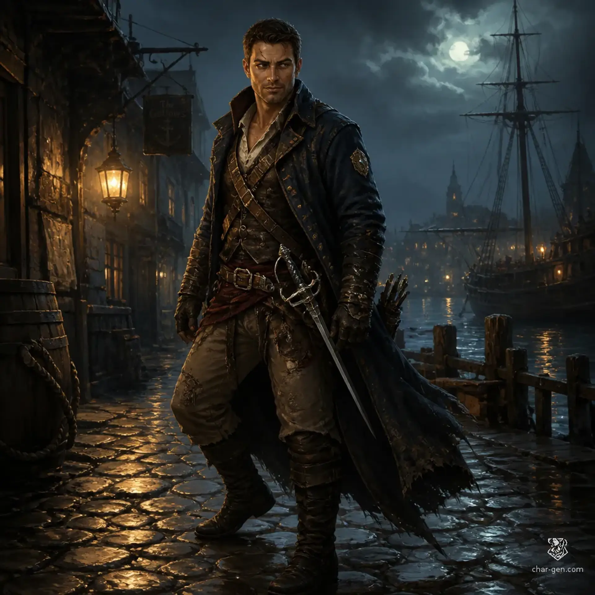 Brennan Gwill - AI-generated fantasy Character