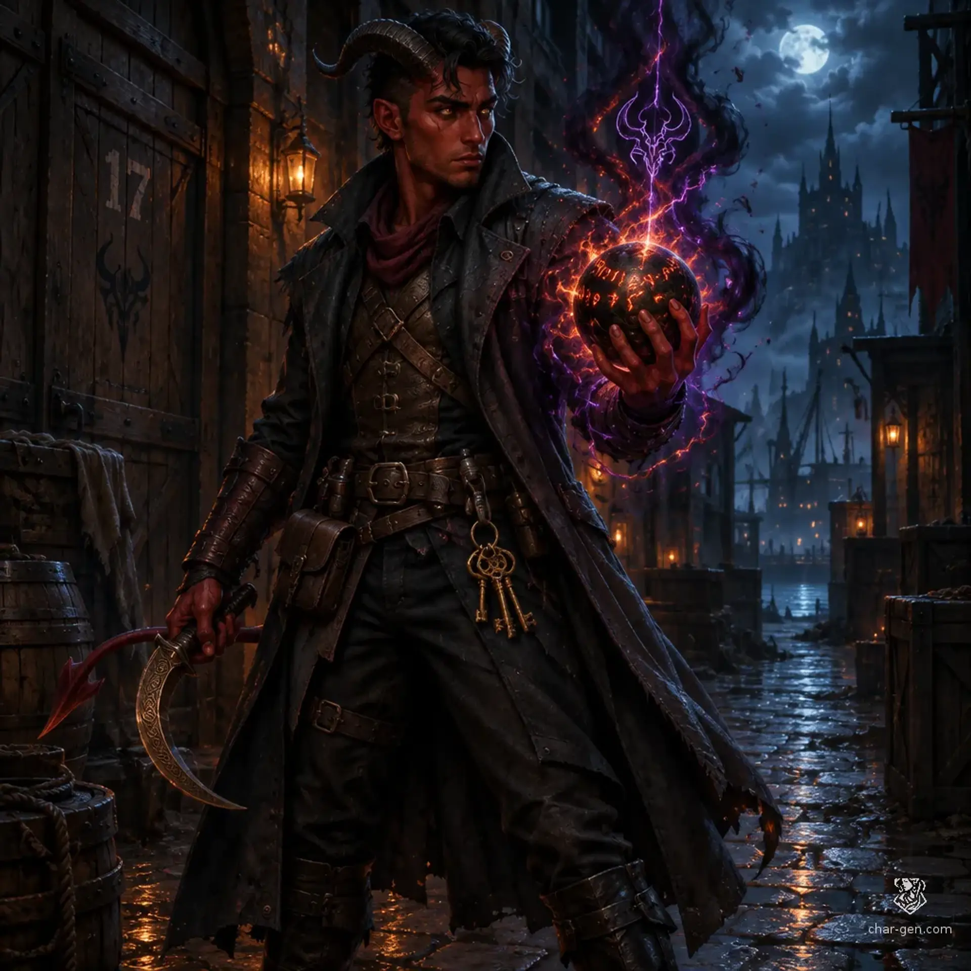 Sivert Kresnik - AI-generated fantasy Character