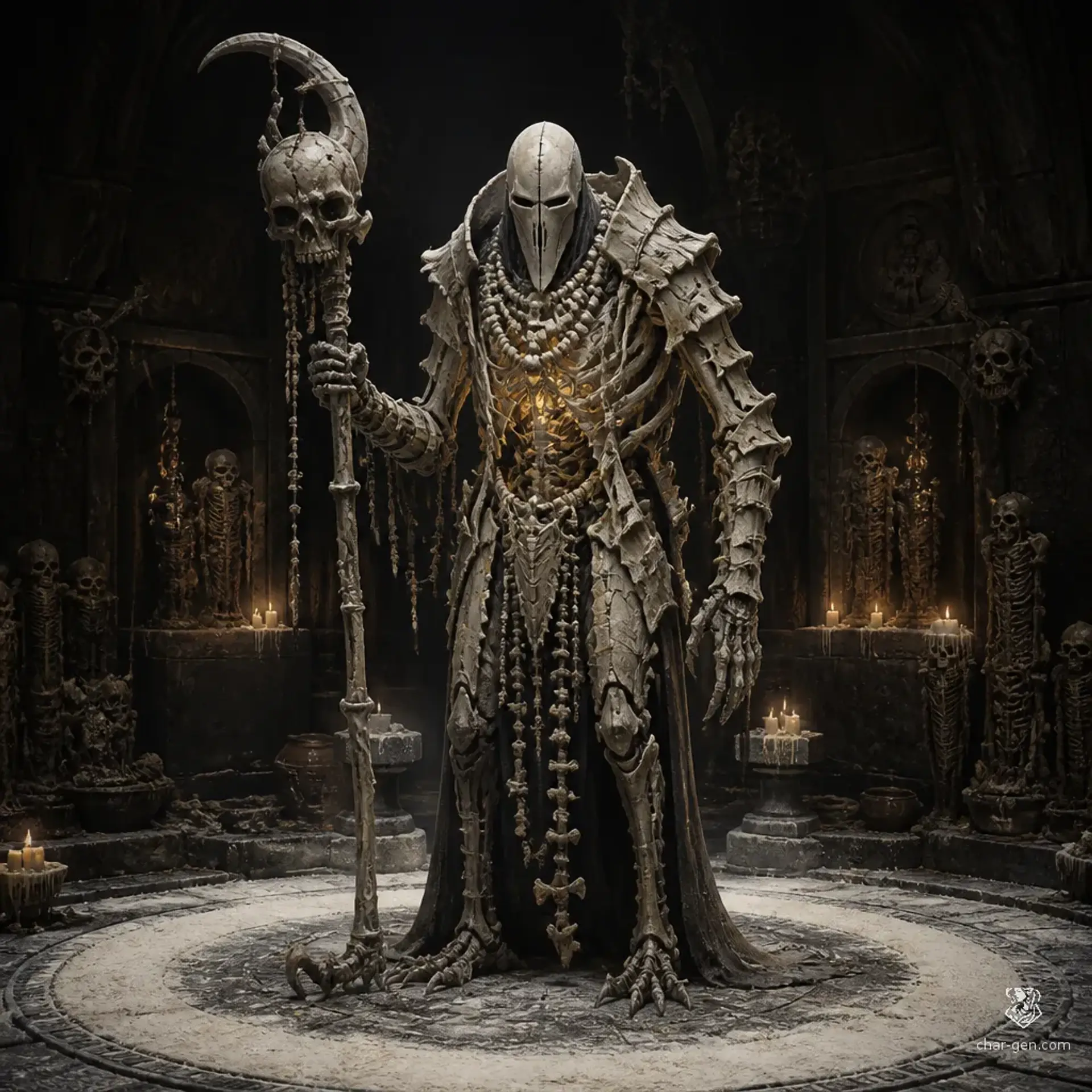 Shrine Attendant - AI-generated fantasy Monster