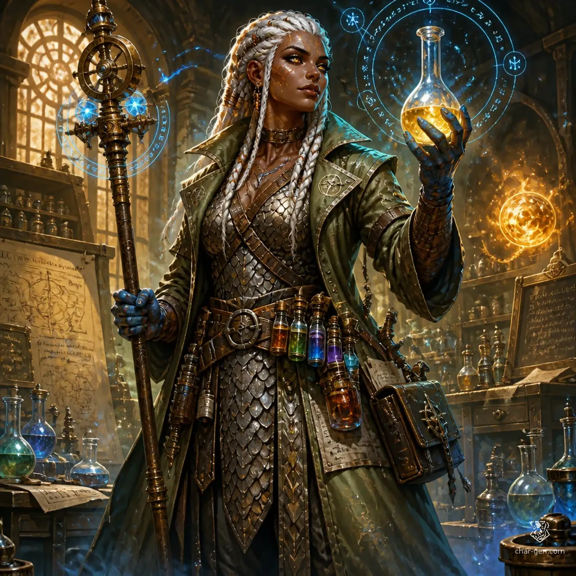 Lamis Hecate - AI-generated fantasy Character