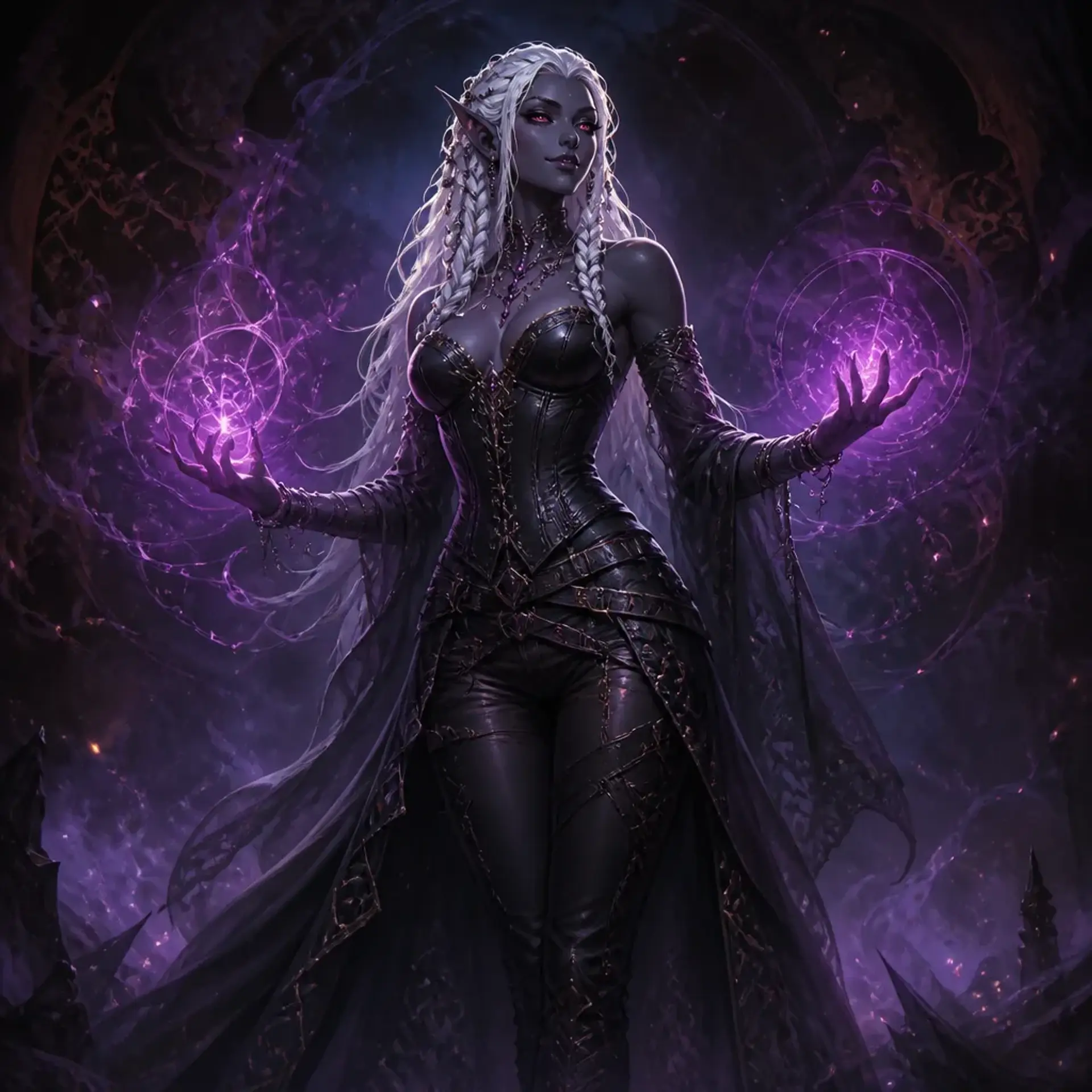Nyxaria - AI-generated fantasy Character