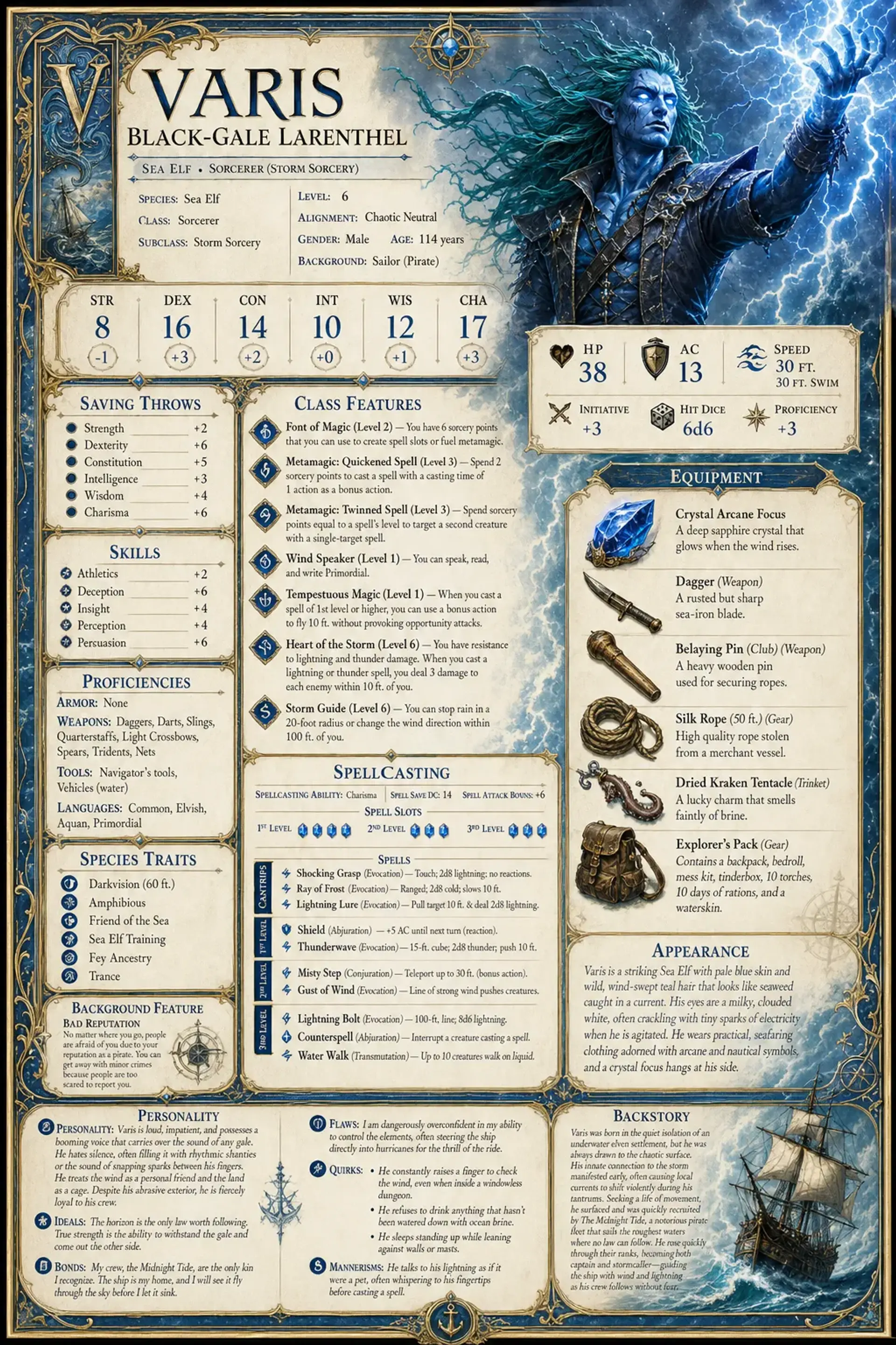 Character Sheet