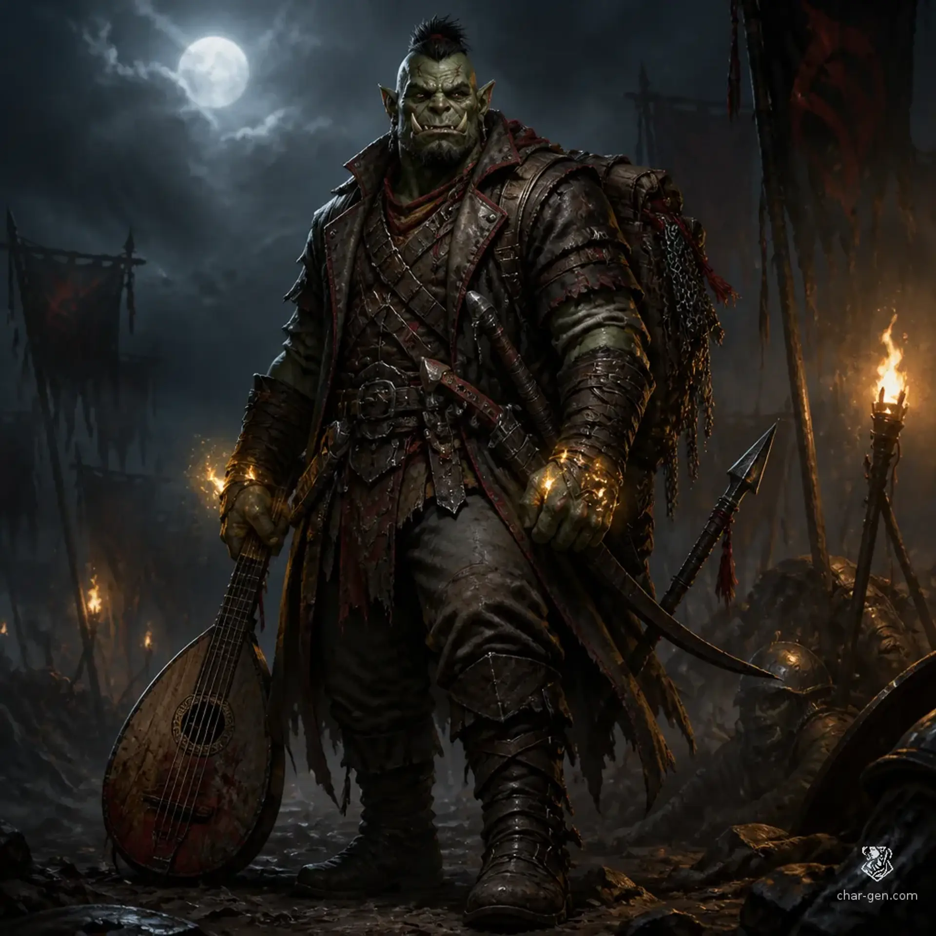 Rough Knuckles - AI-generated fantasy Character