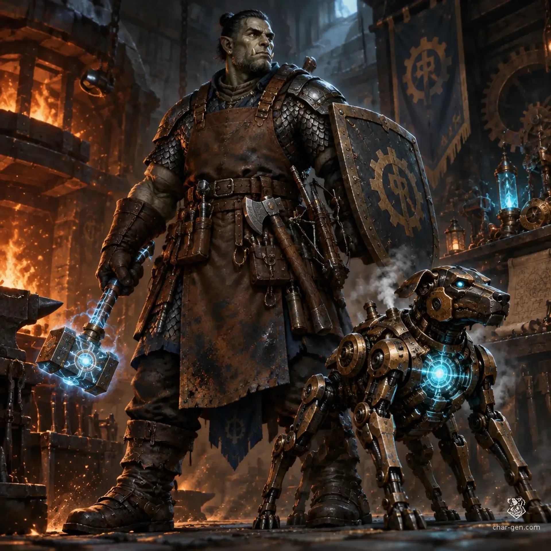Drago Seshar - AI-generated fantasy Character