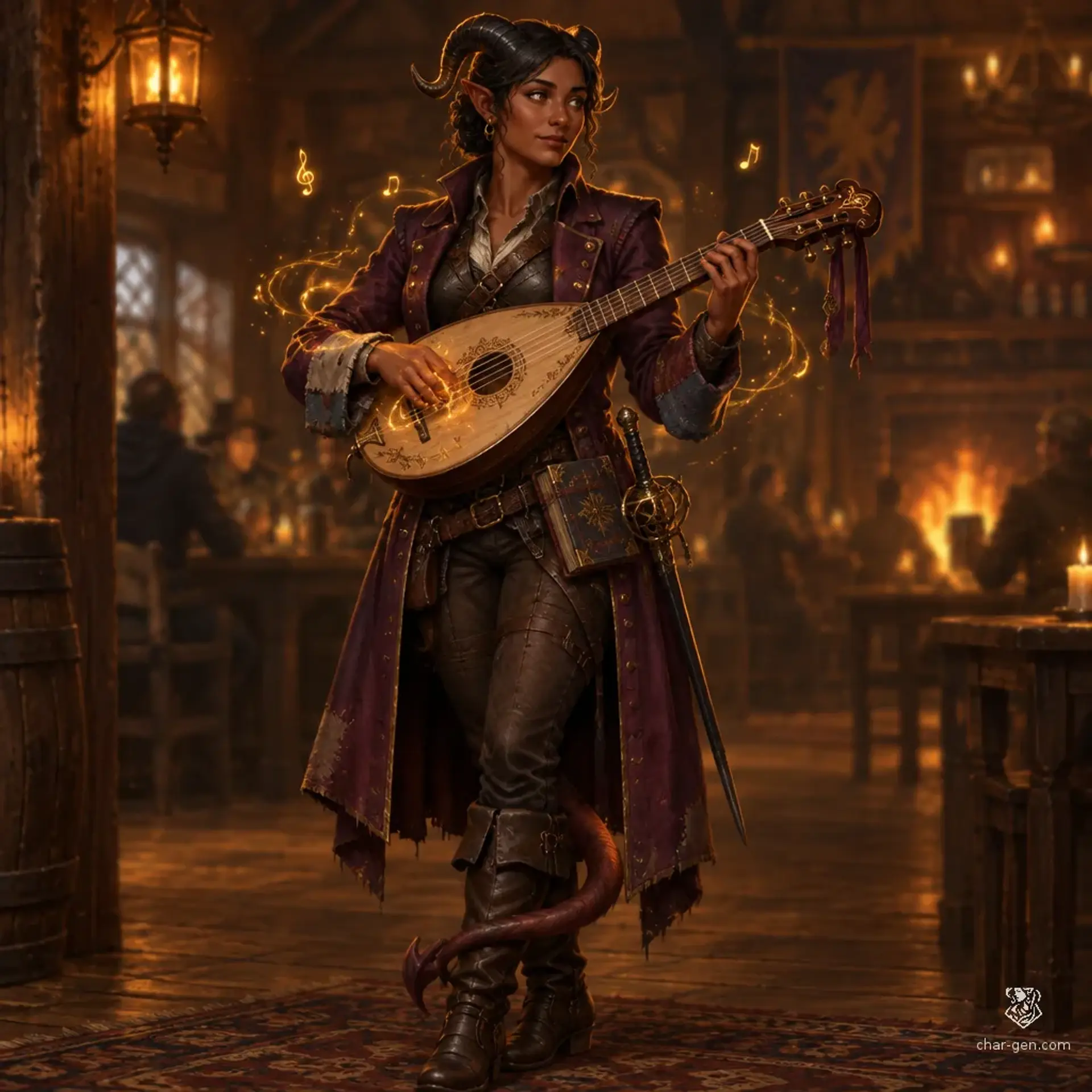 Ilyana Vezara - AI-generated fantasy Character