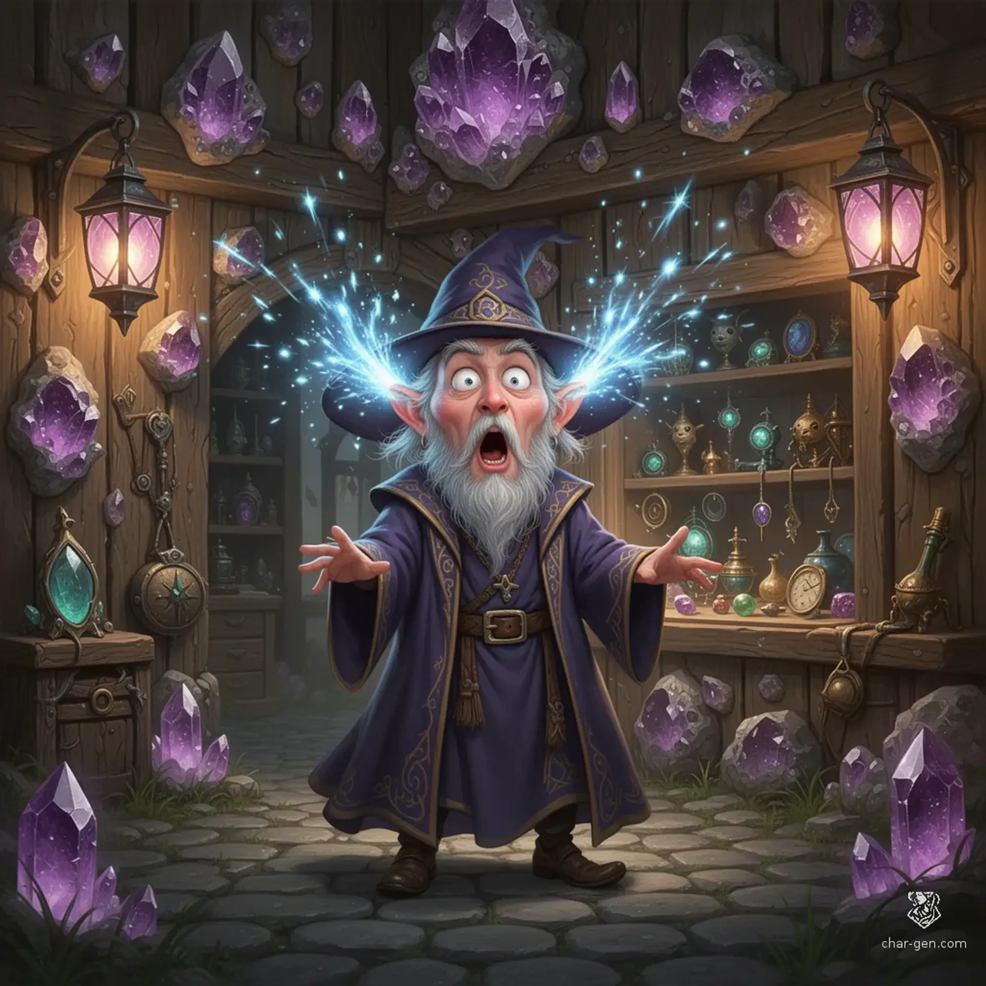 The Glimmering Geode | Fantasy Shop Generated by CharGen