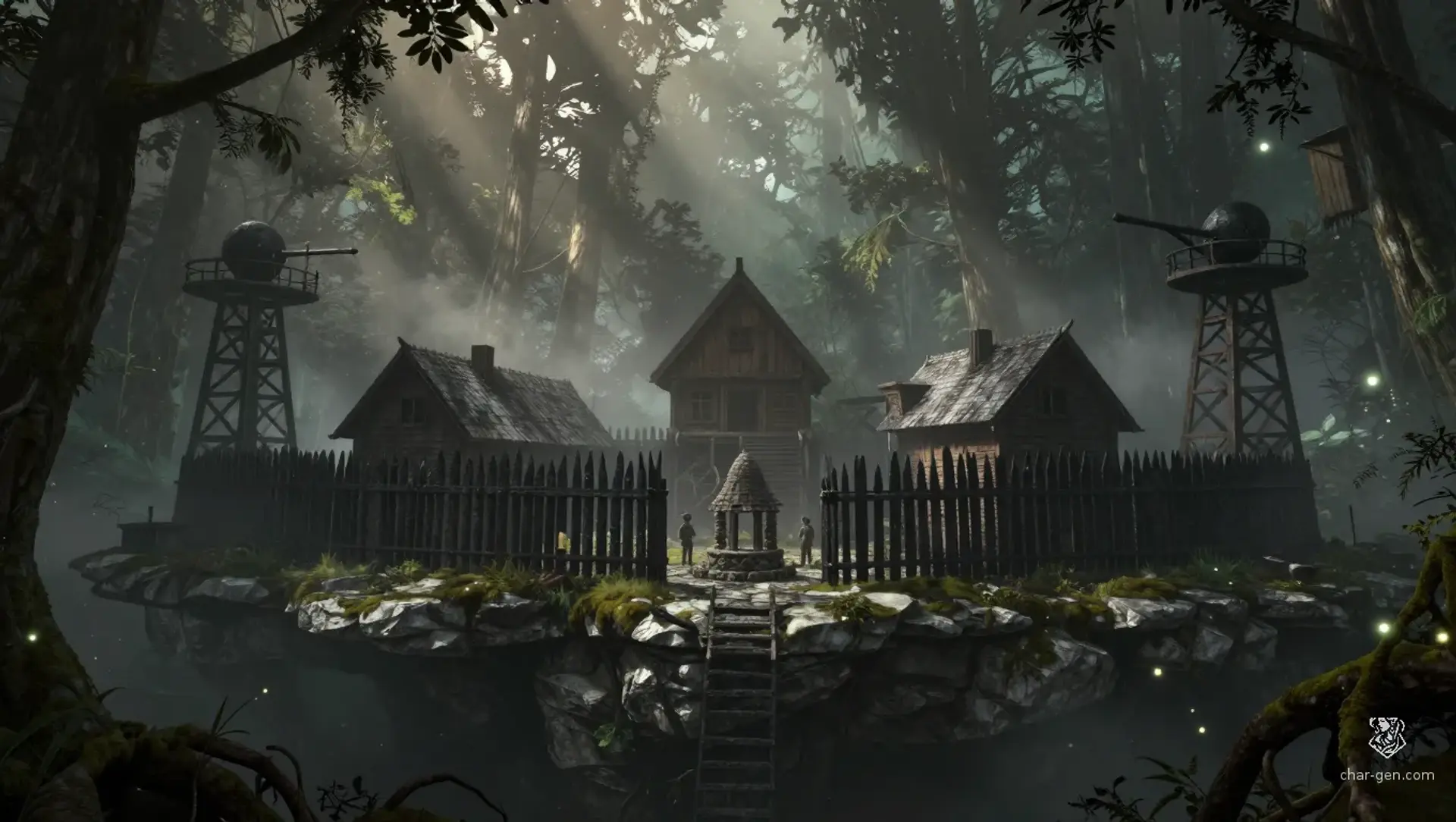 Oakhaven Outpost | Fantasy Settlement Generated by CharGen