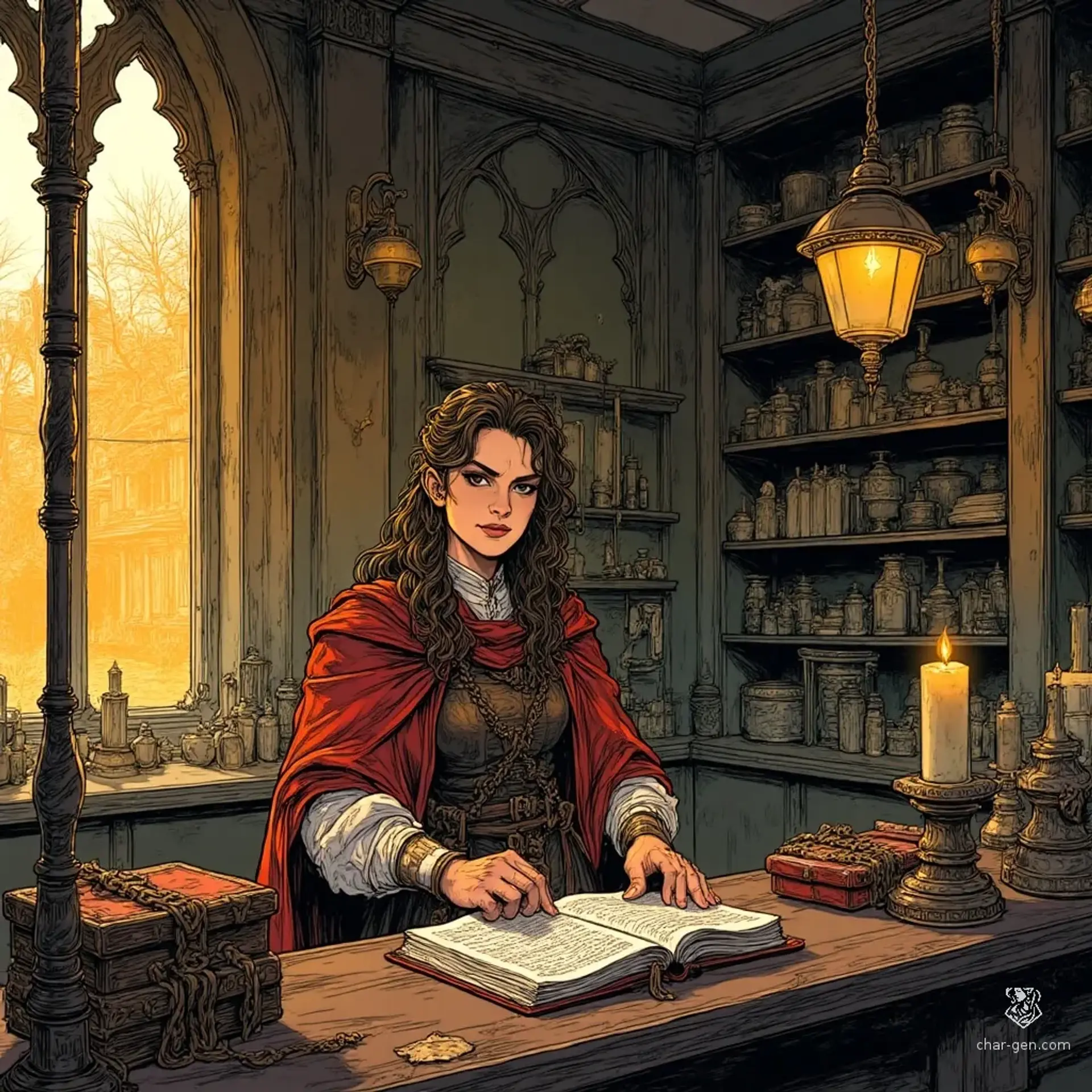 St. Verity's Emporium and Reliquary - AI-generated fantasy Shop