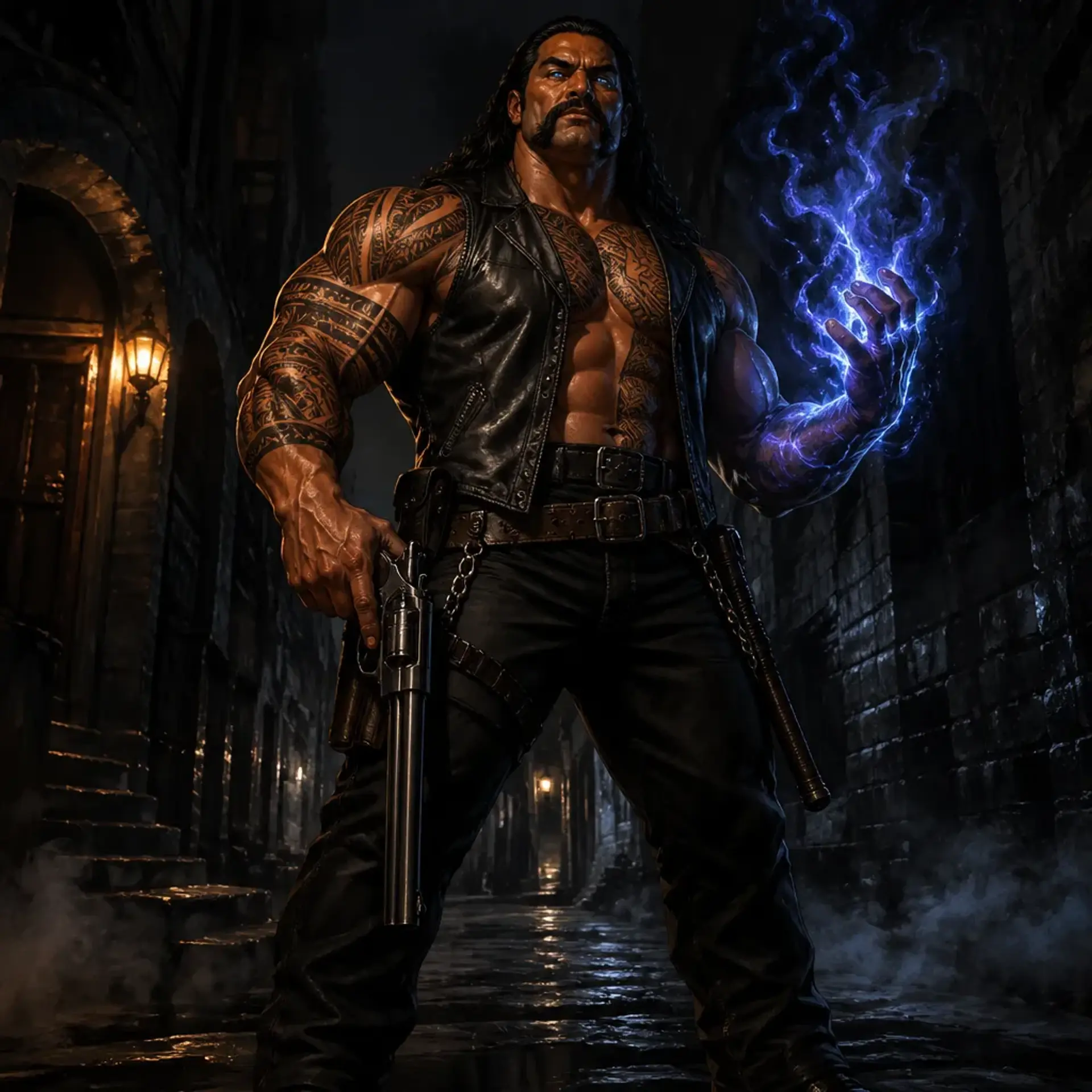 Roman Barrett - AI-generated fantasy Character