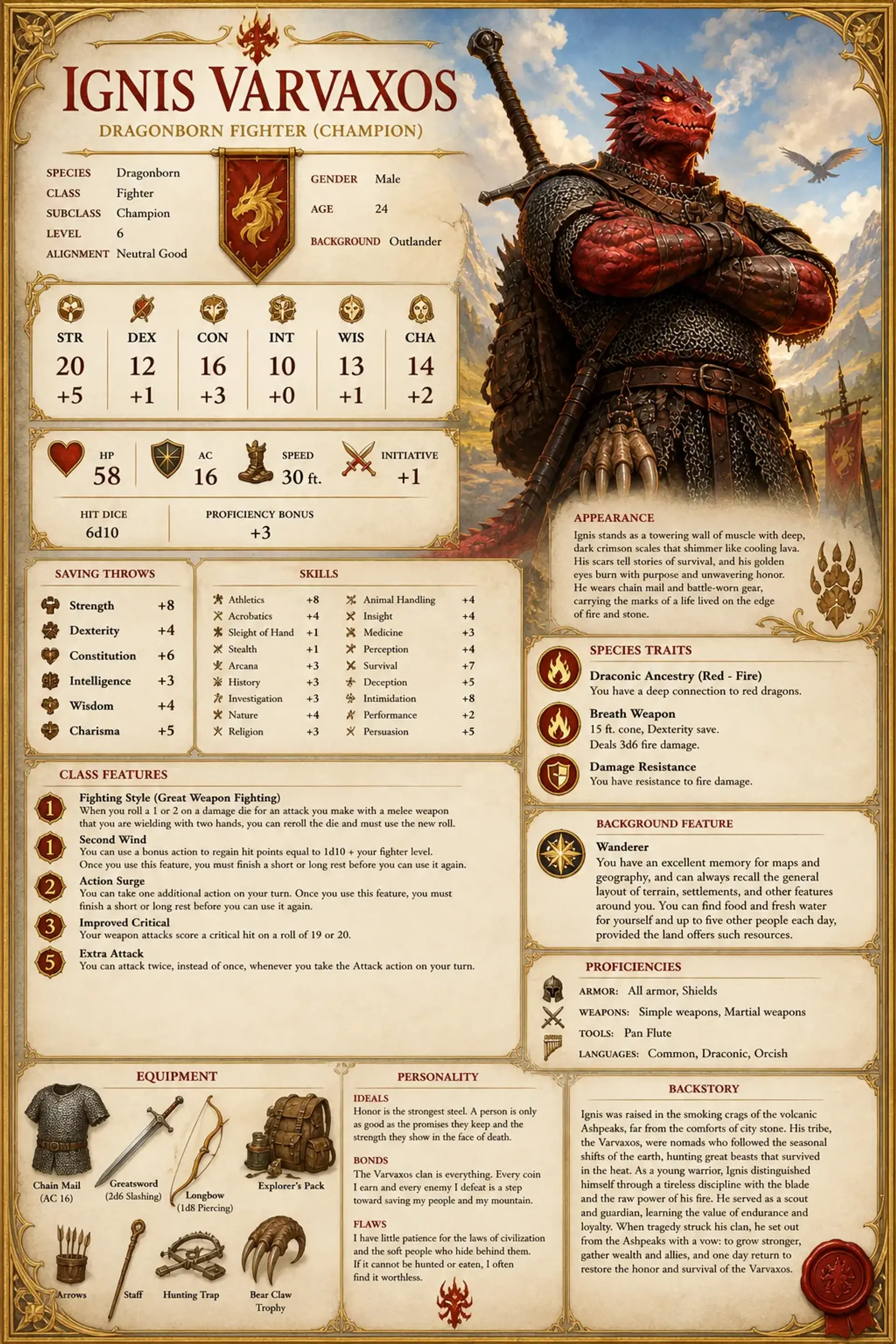 Character Sheet