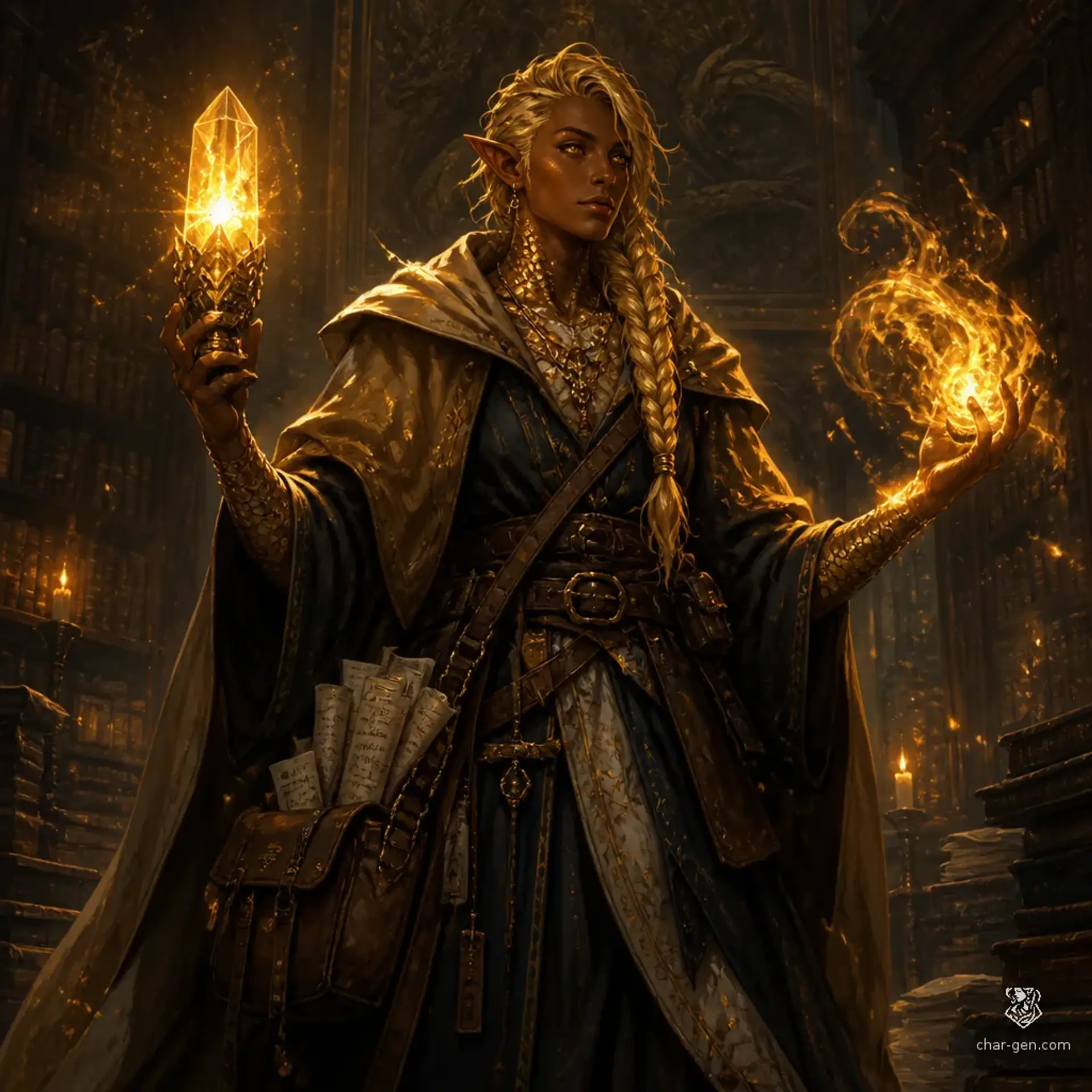 Seralyth Voss - AI-generated fantasy Character