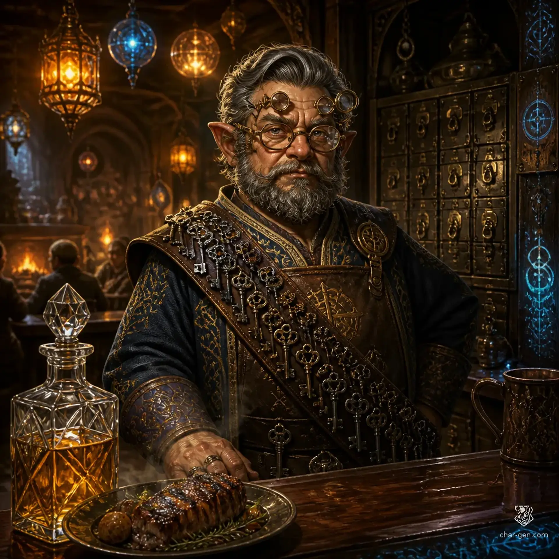 The Iron Keyhole - AI-generated fantasy Tavern