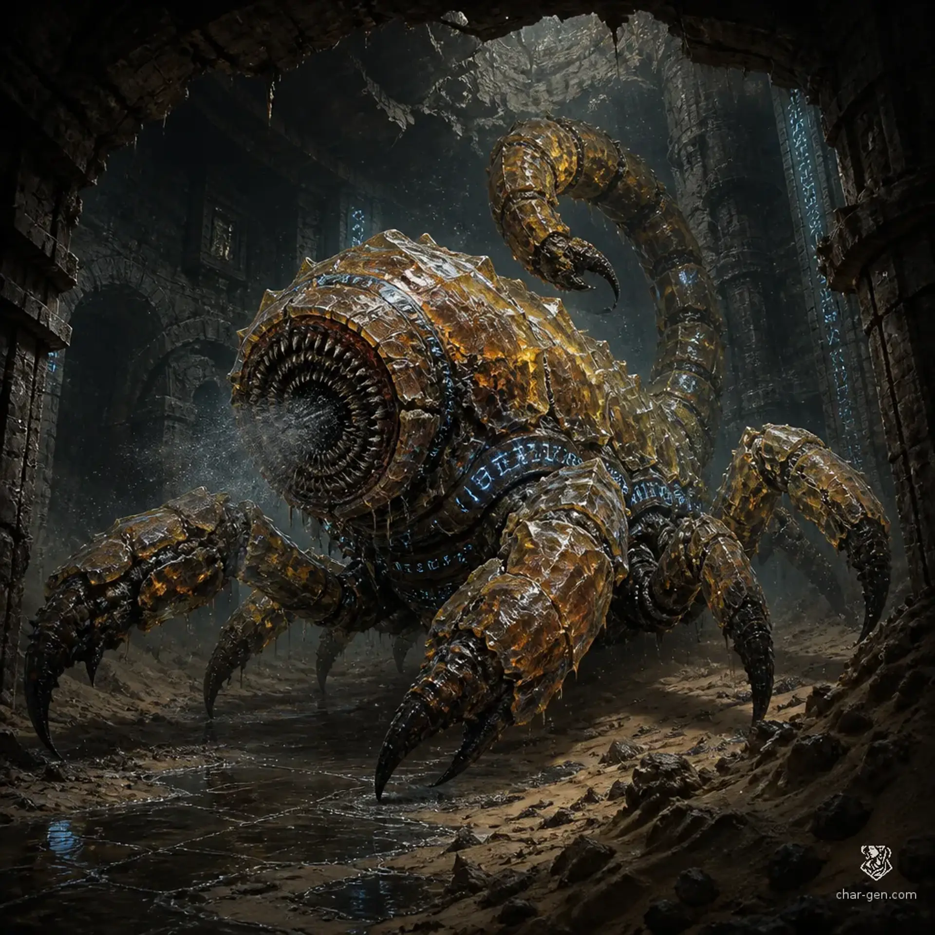 Oasis Gnawer - AI-generated fantasy Monster