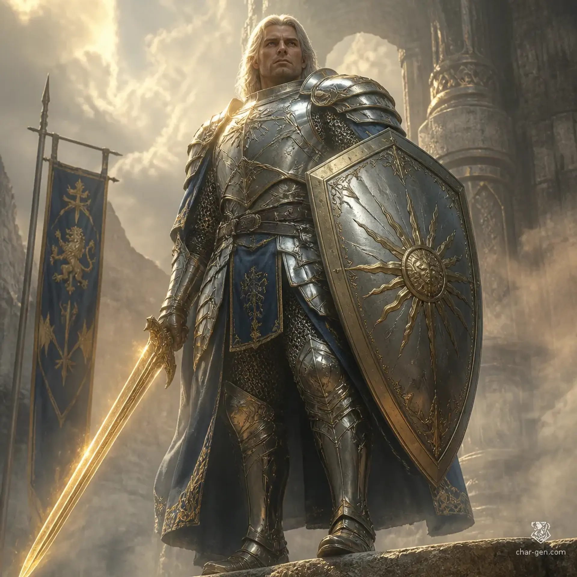 Lux Maximus - AI-generated fantasy Character